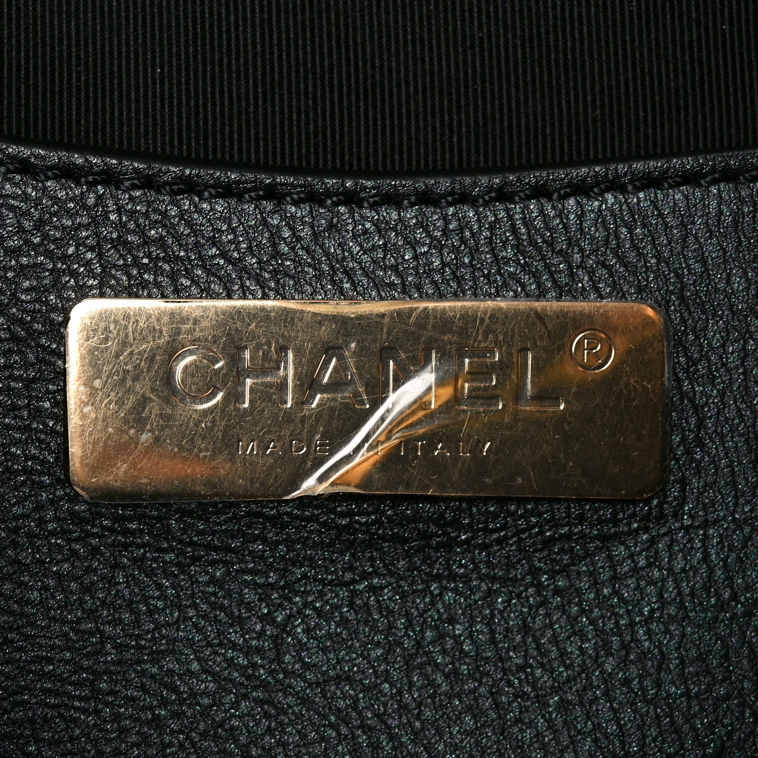 Iridescent Calfskin Quilted All About Waist Belt Bag Black