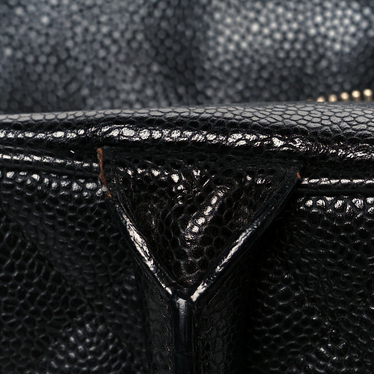 Caviar Quilted Large Bowler Bag Black