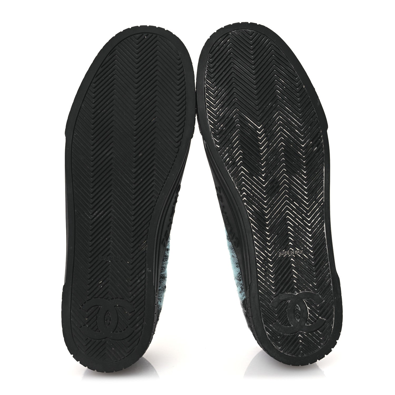 Metallic Tweed Low Top Sneakers 38 Black Multicolor