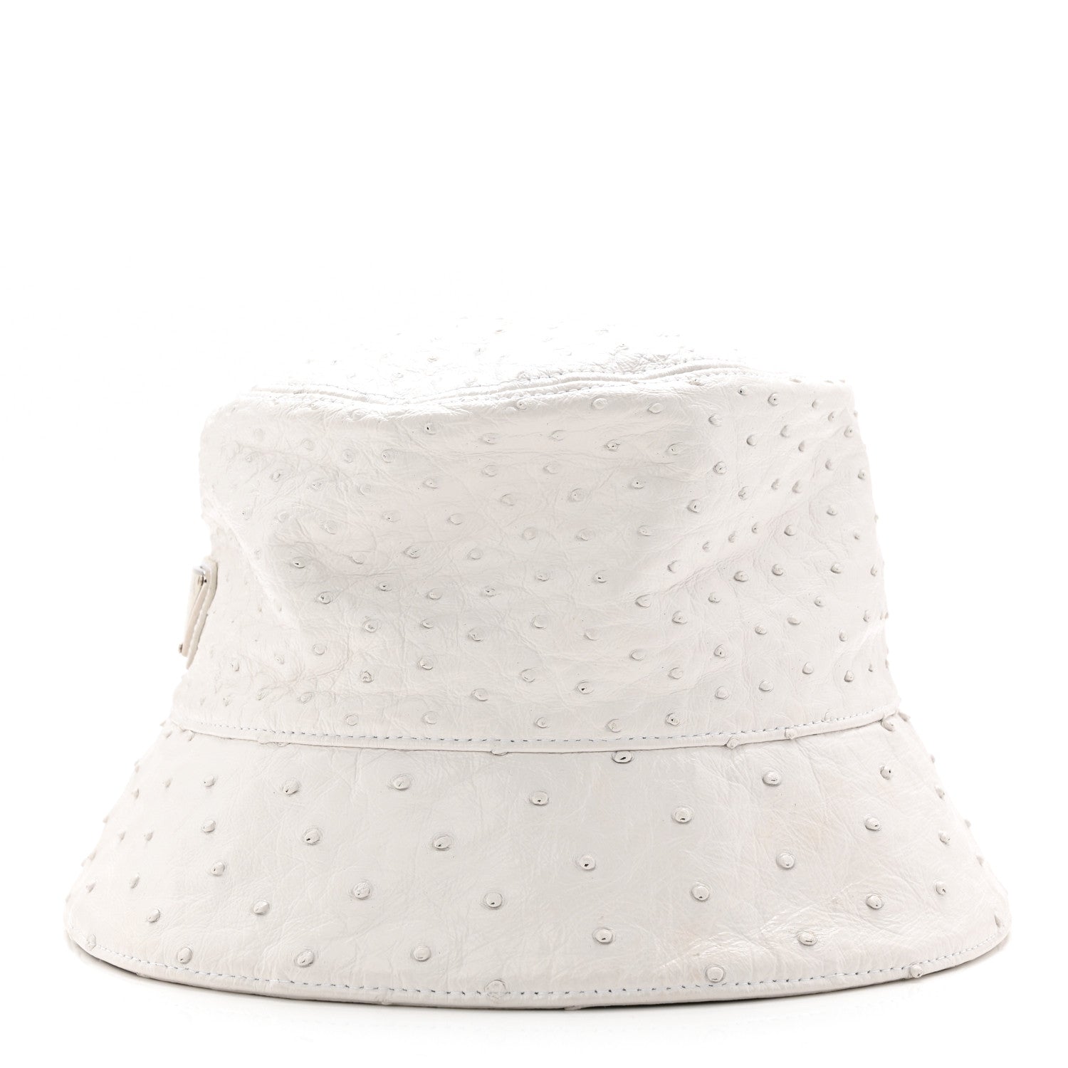 Ostrich Metal Triangle Womens Bucket Hat L White
