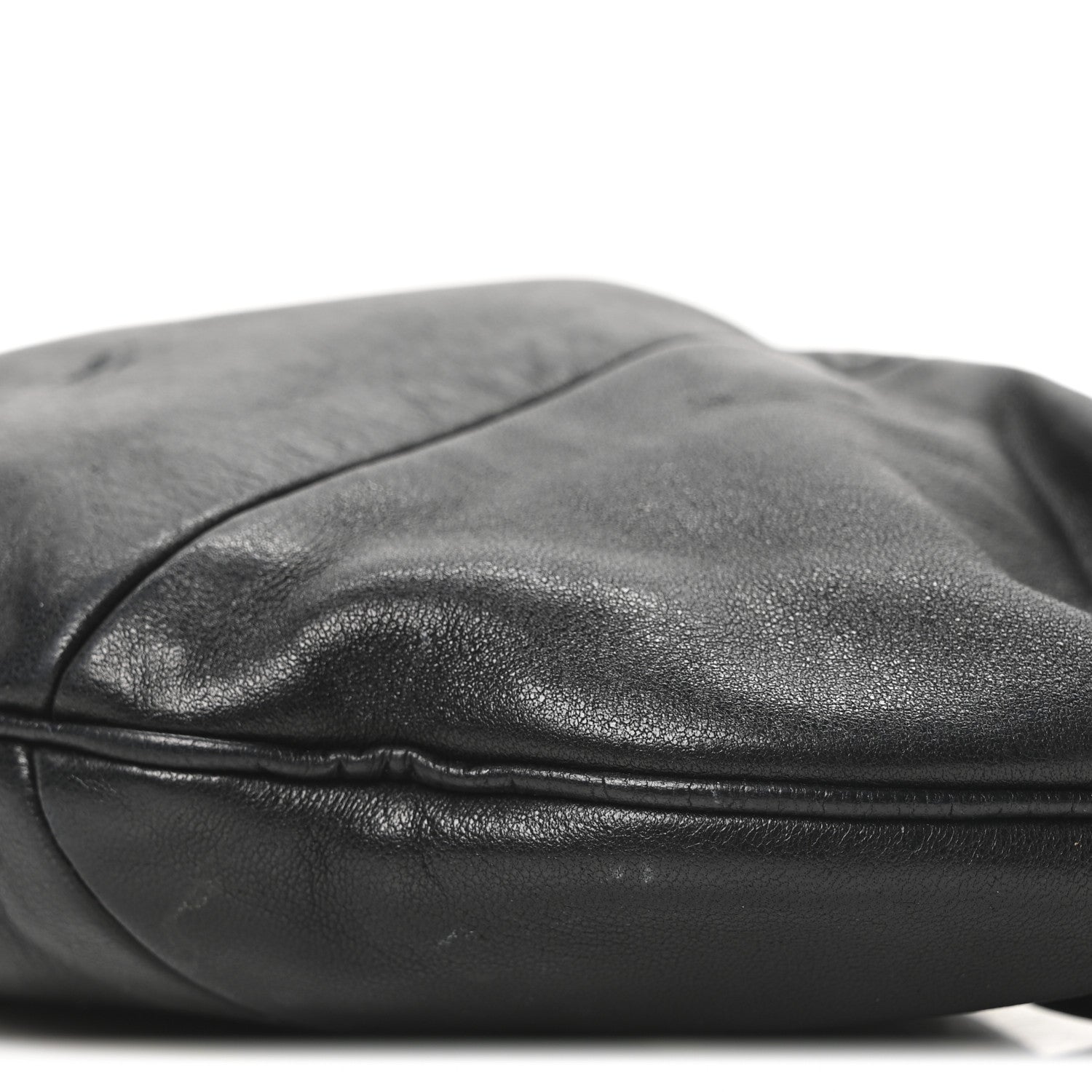 Lambskin Small Chain Hobo Black