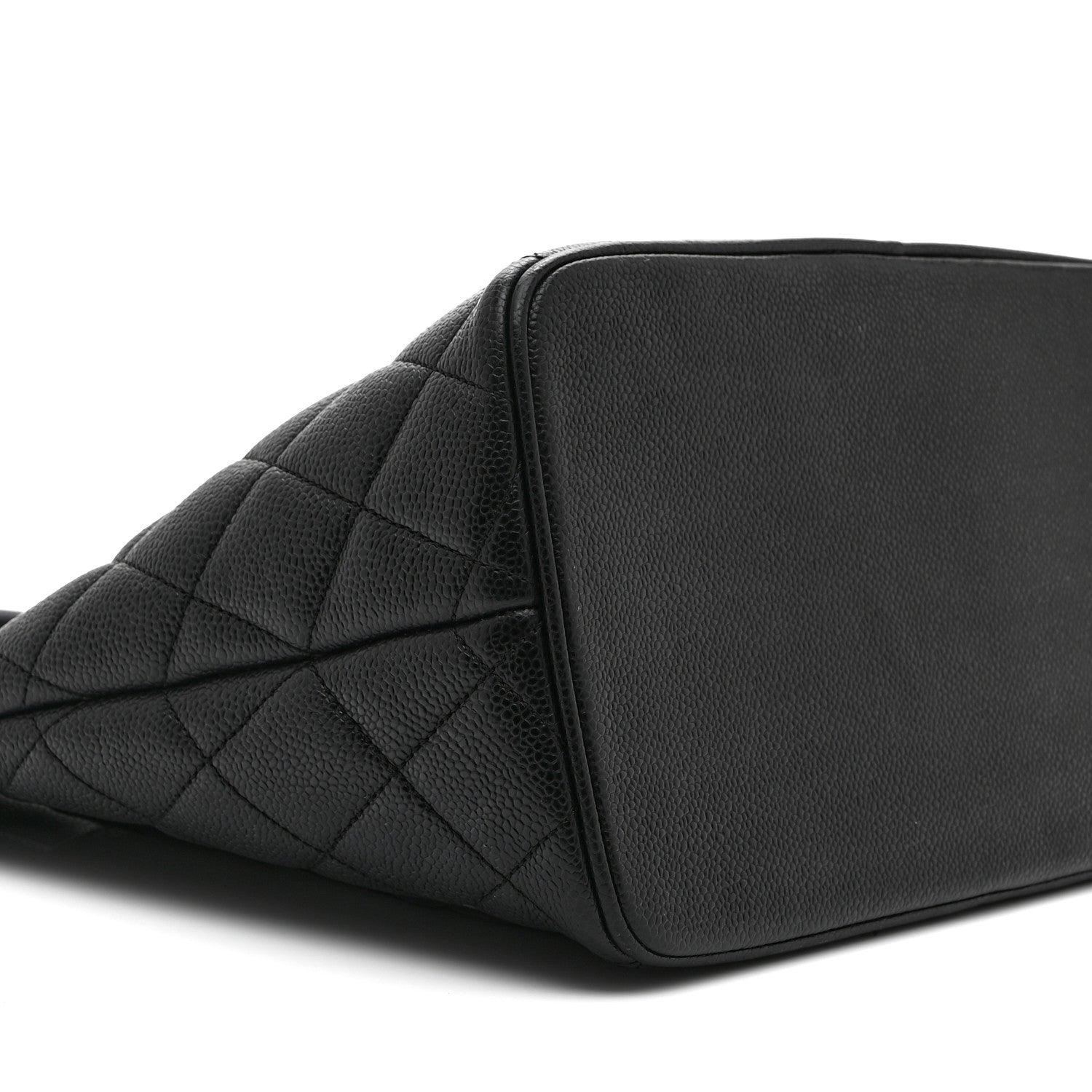Caviar Quilted Medallion Tote Black