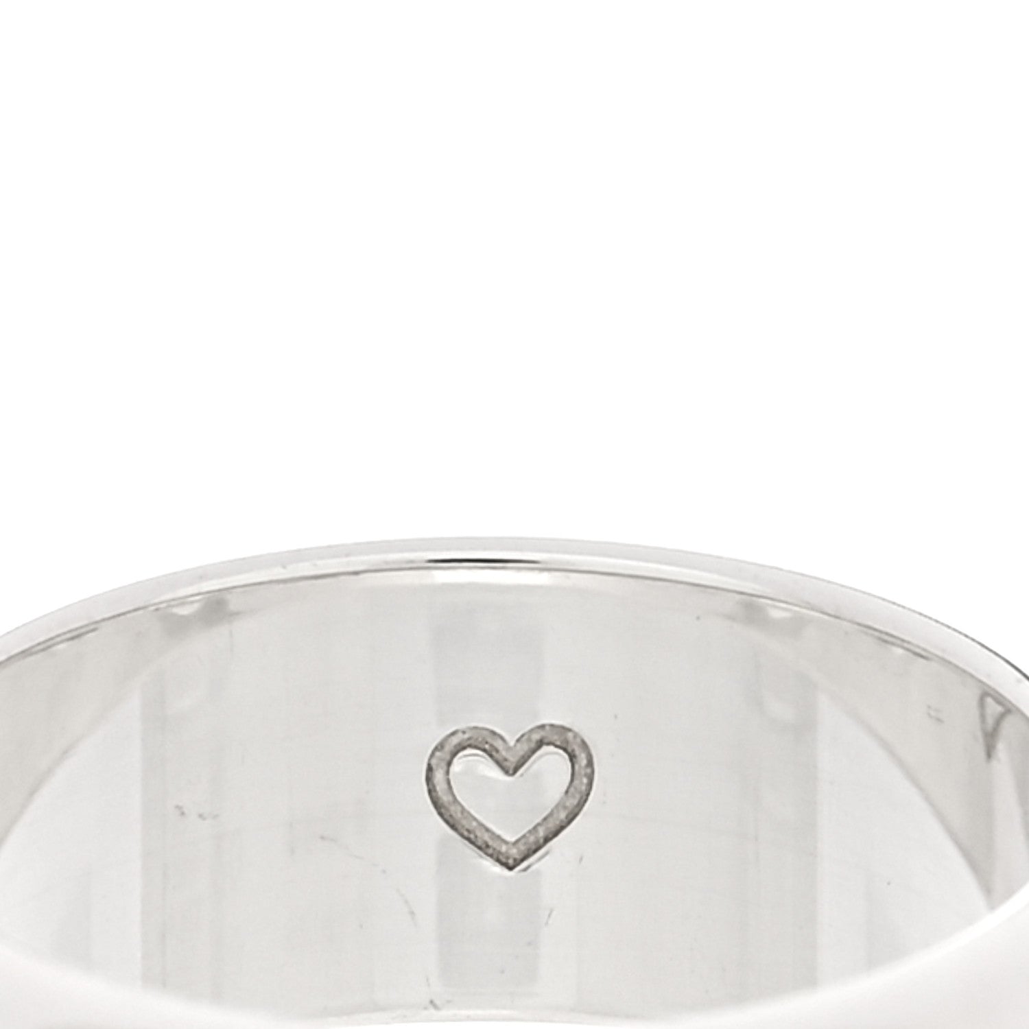 Sterling Silver Blind for Love Band Wide Ring 60 9