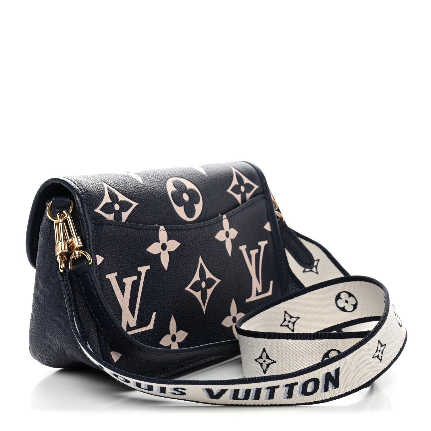Empreinte Giant Monogram Diane Navy Creme
