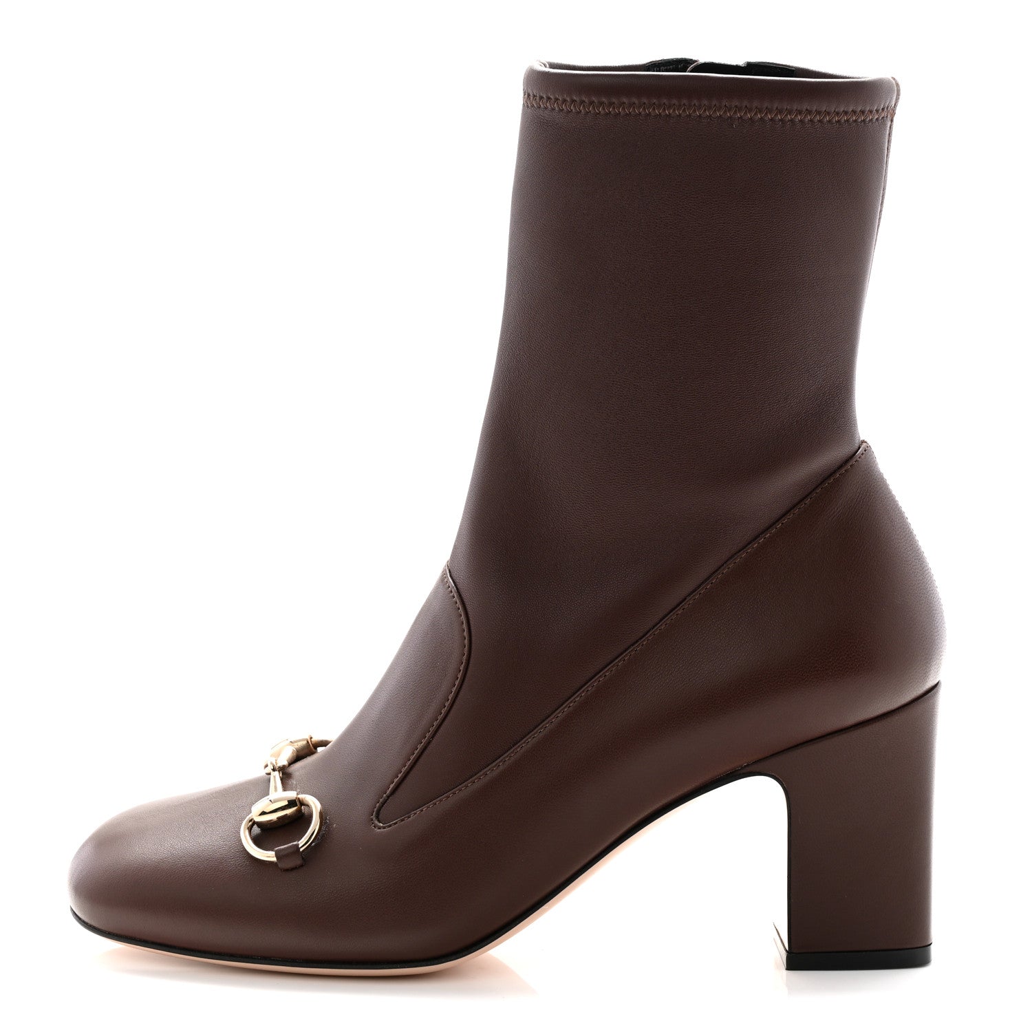 Nappa Horsebit Ankle Boots 38 New Chocolate