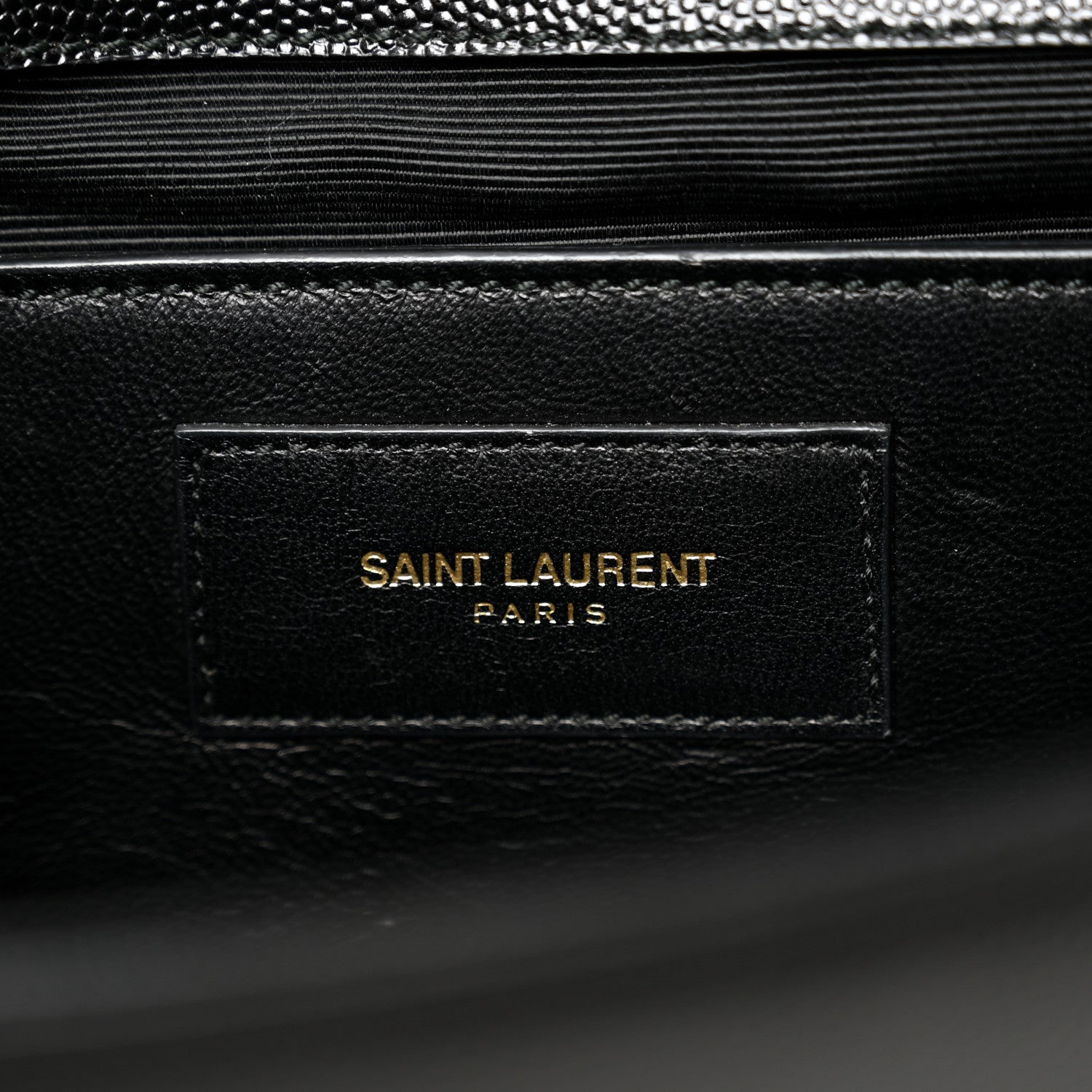 Grain De Poudre Monogram Cassandre Clutch Black