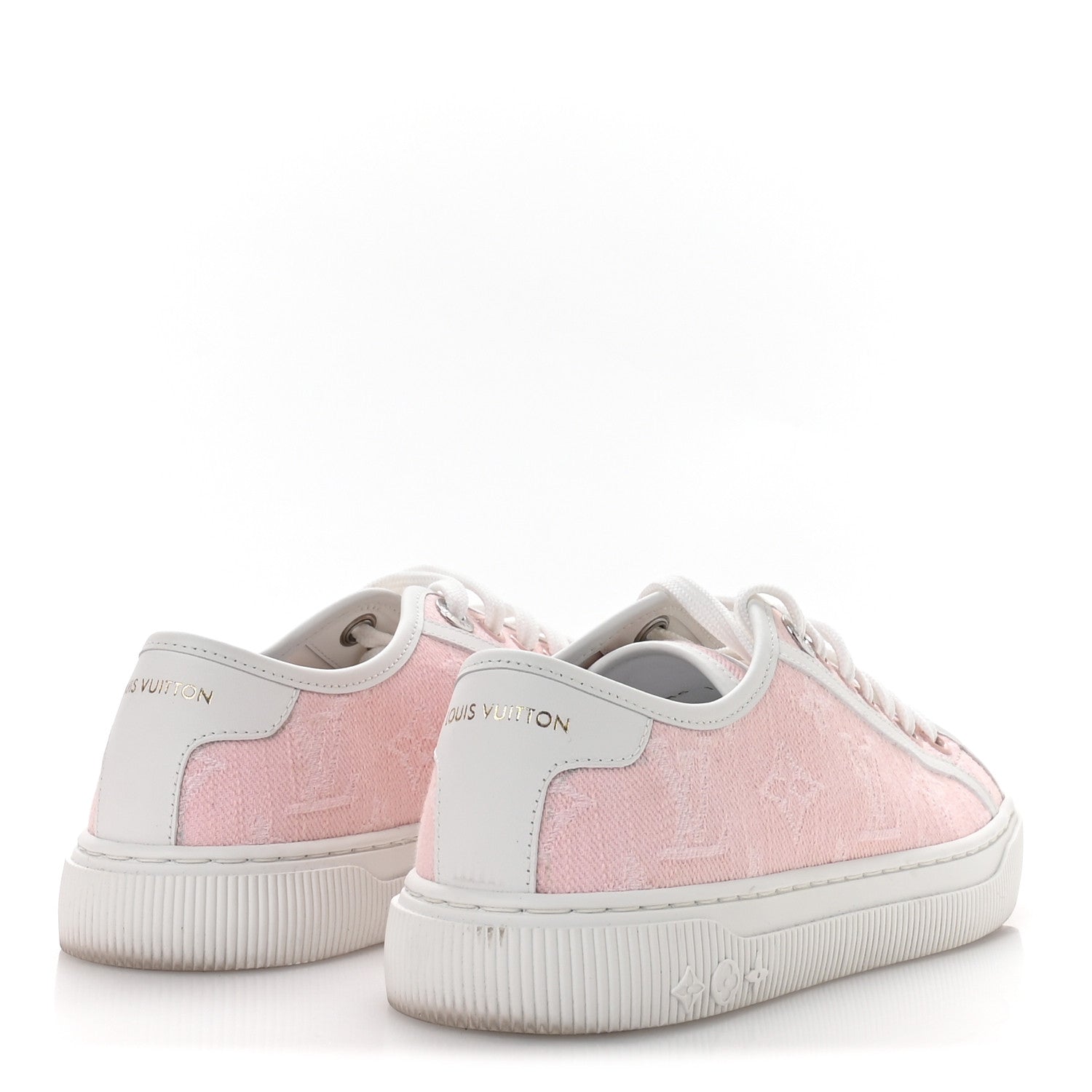 Denim Monogram Lagoon Sneakers 35 Pink