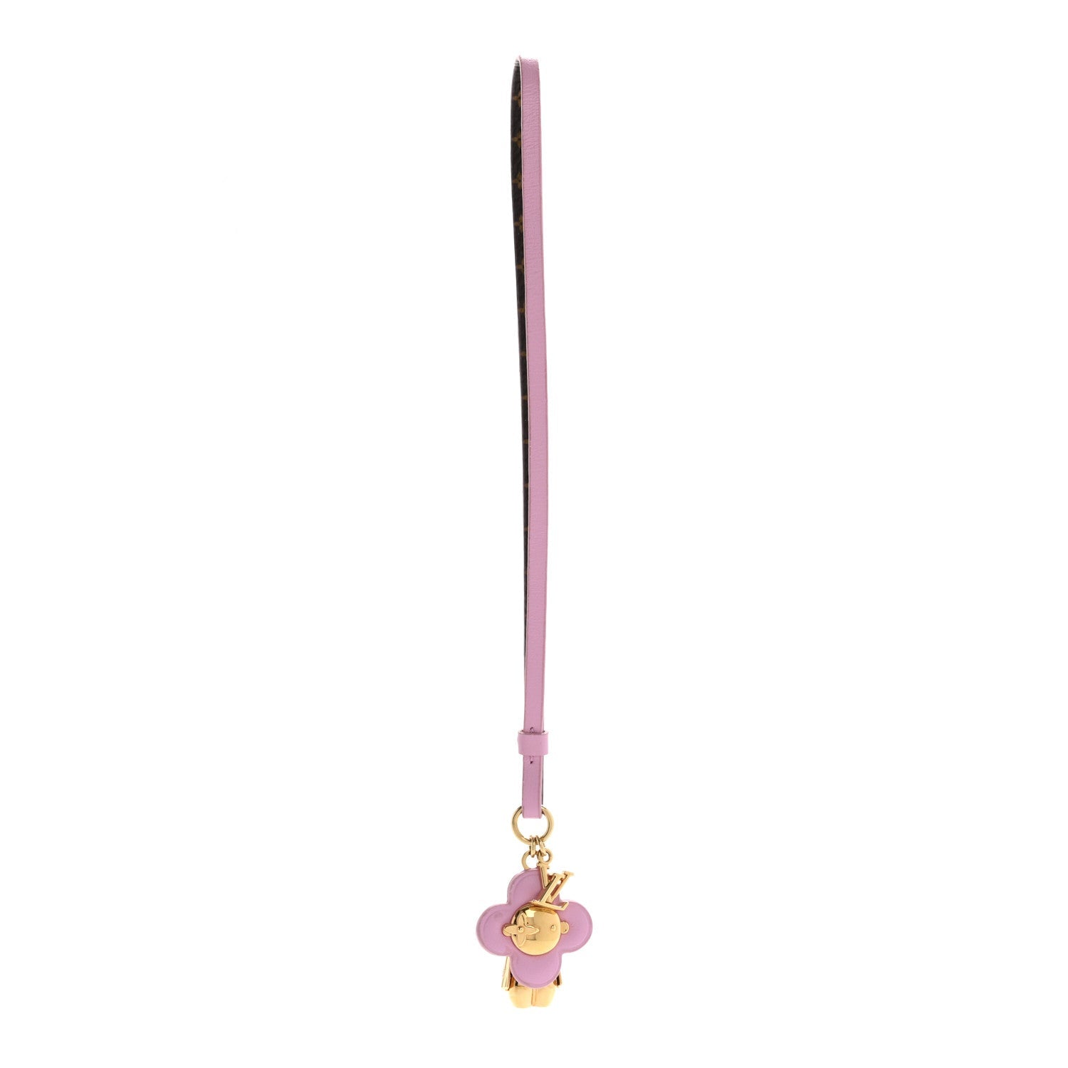 Calfskin Monogram Mini Vivienne Bag Charm Pink