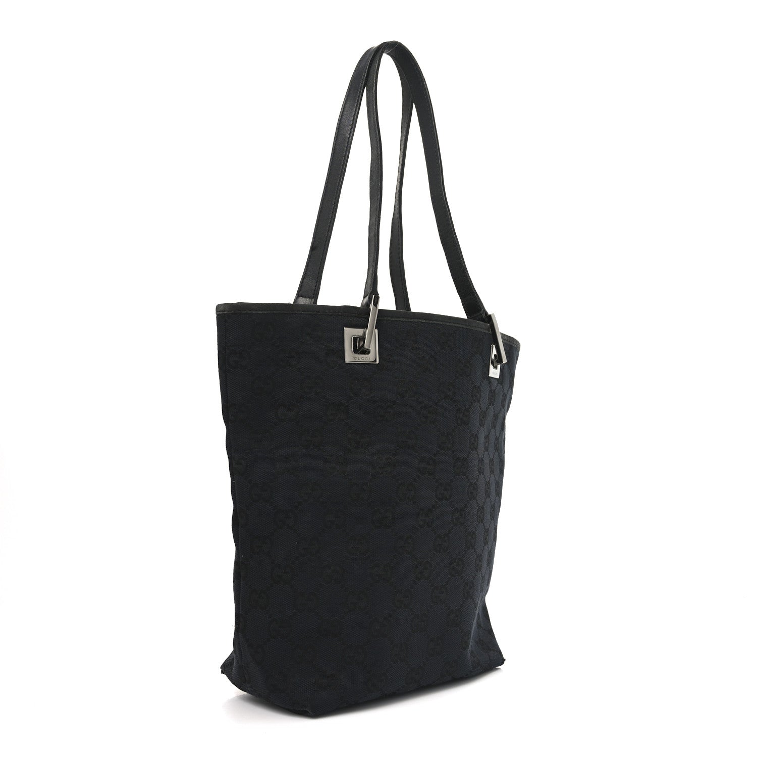 Monogram Small Bucket Tote Black