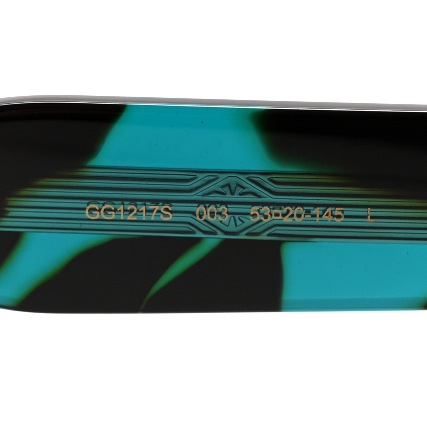 Acetate Square Frame Sunglasses GG1217S Havana Blue