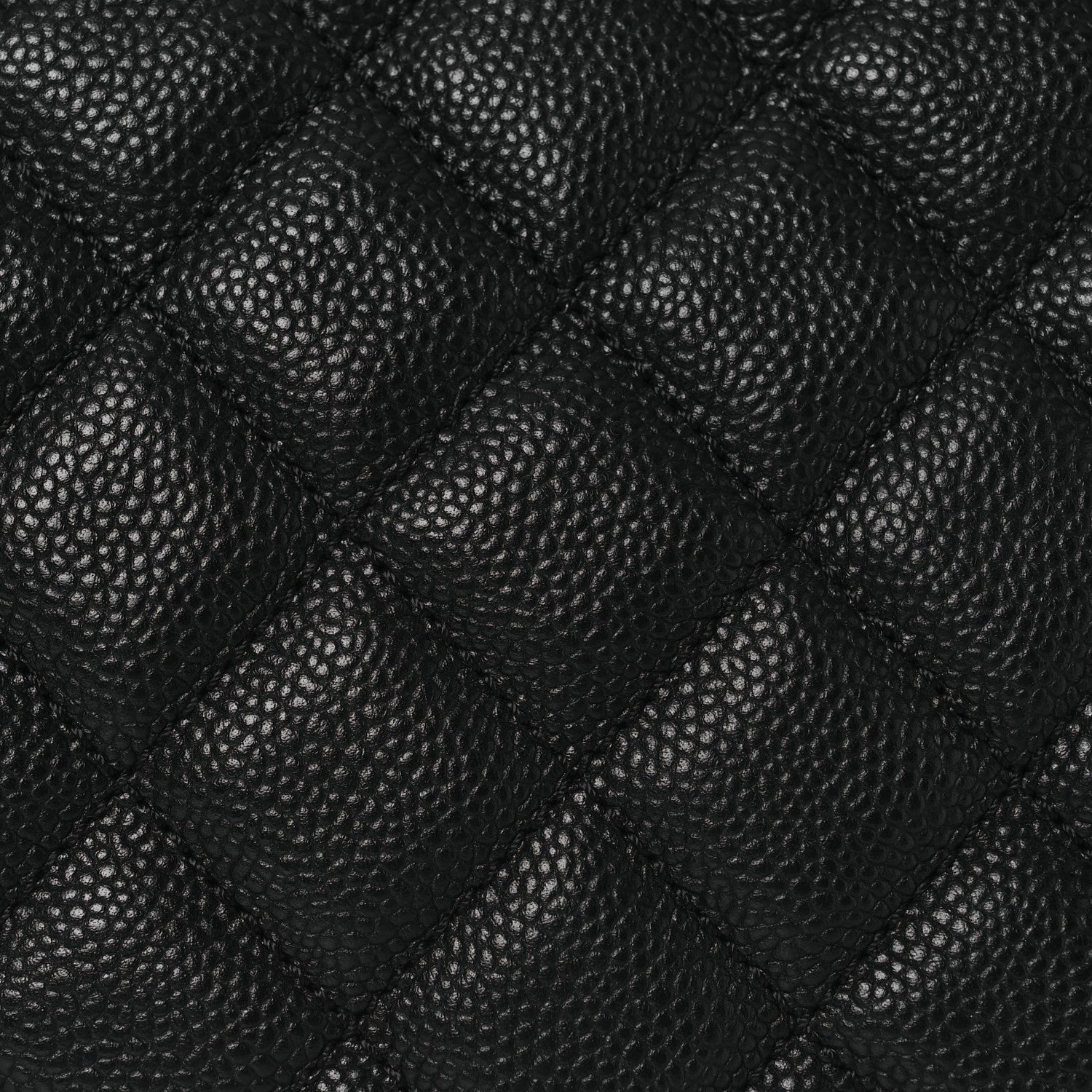 Caviar Quilted Easy Zip Tote Black