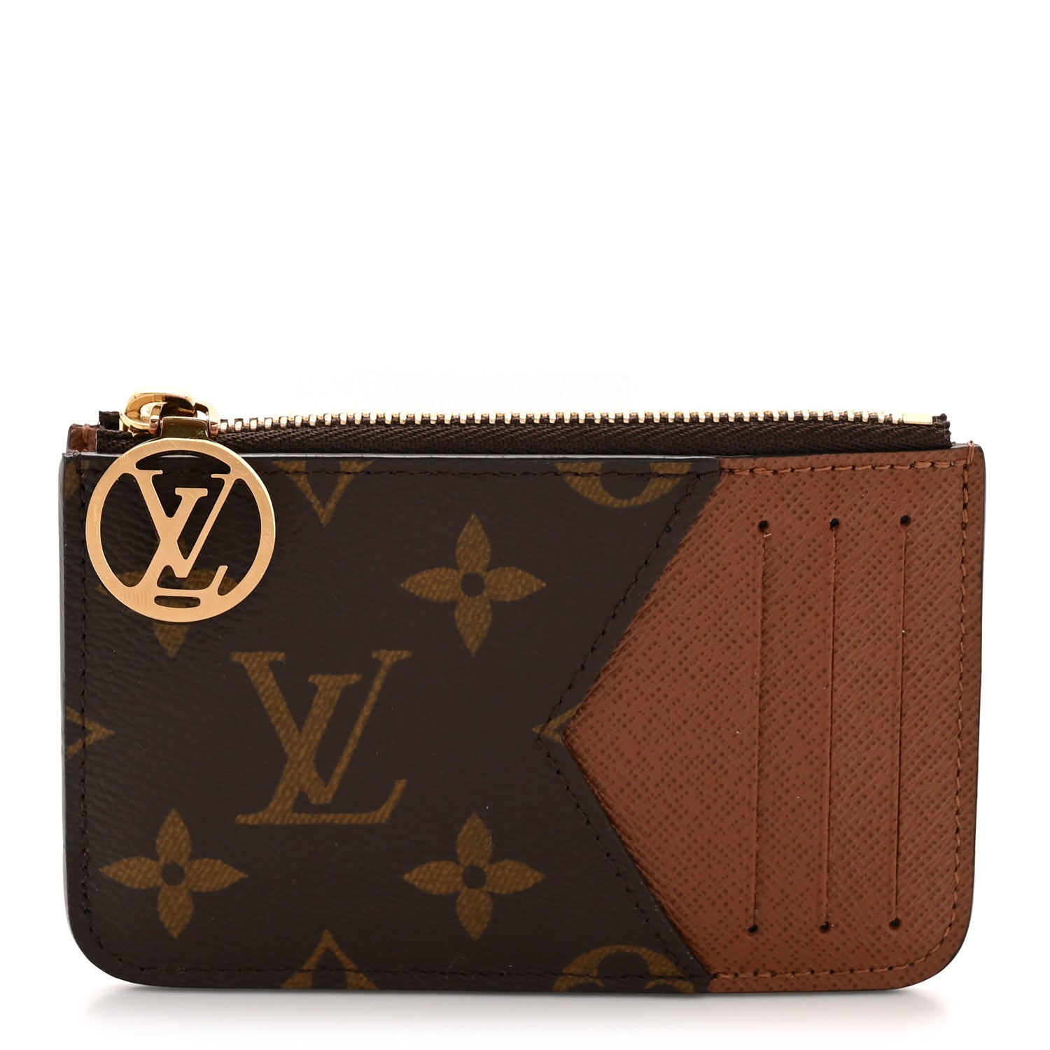 Monogram Zipped Romy Card Holder