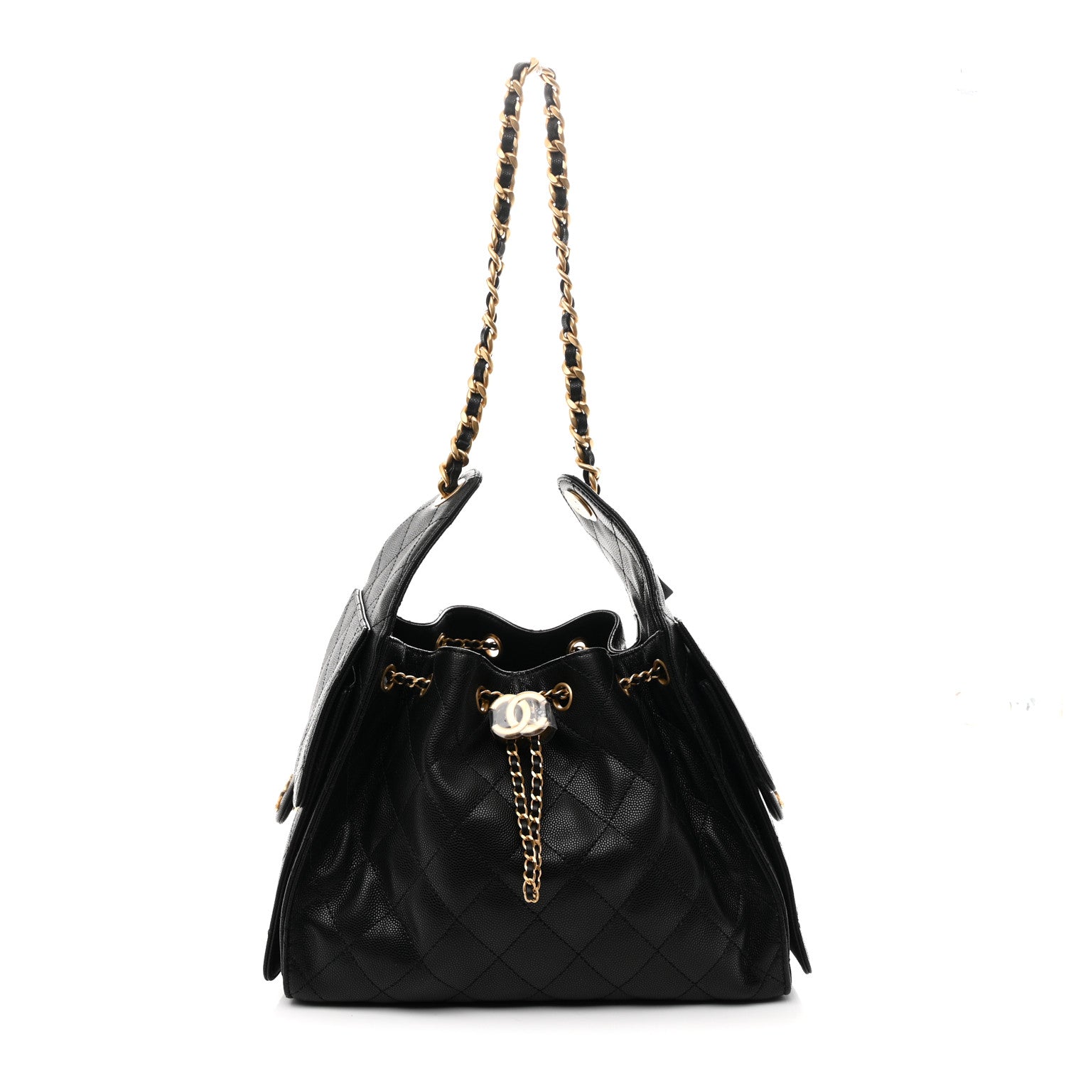 Caviar Quilted Small Chanel 25 Handbag Black