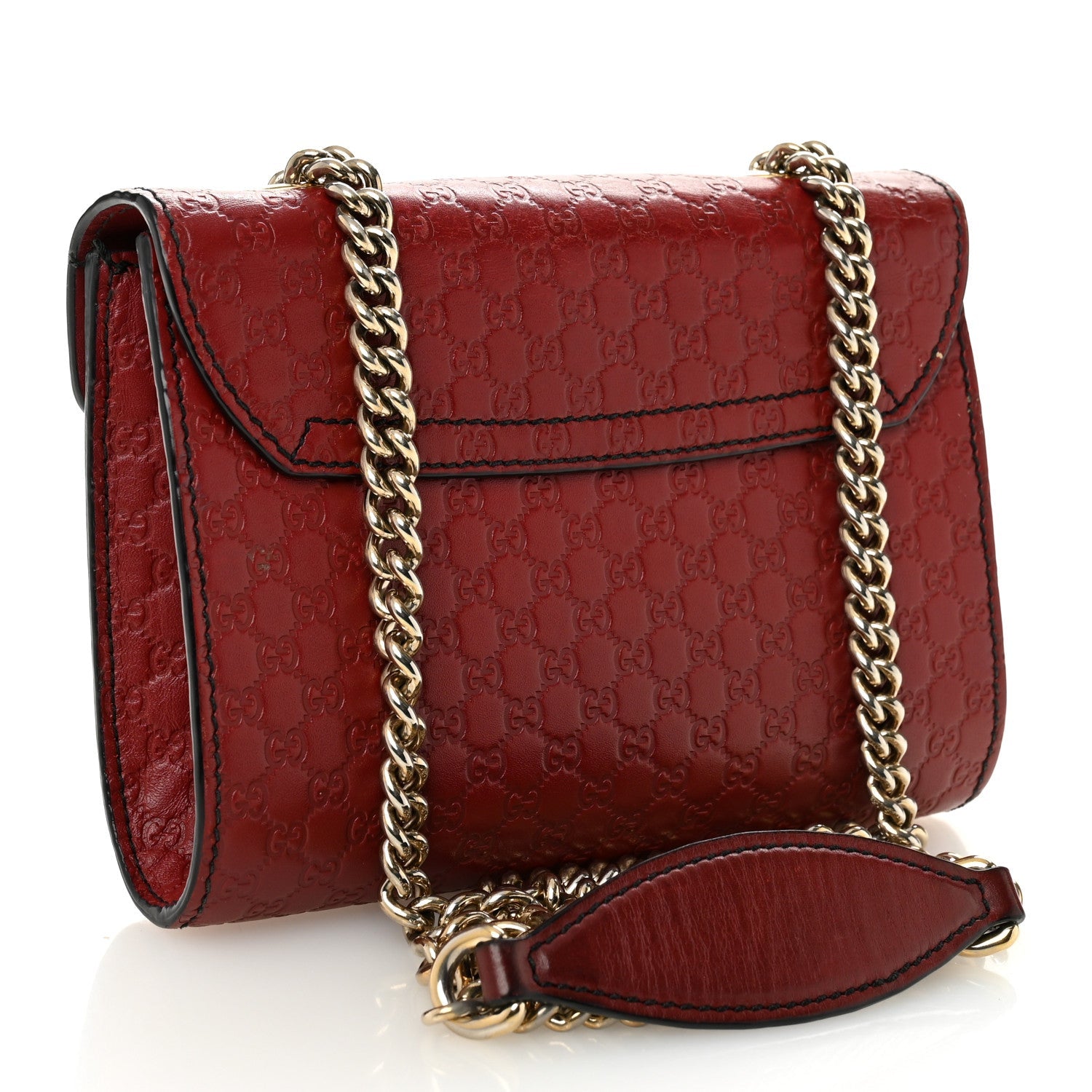 Soft Microguccissima Mini Emily Chain Shoulder Bag Rosso