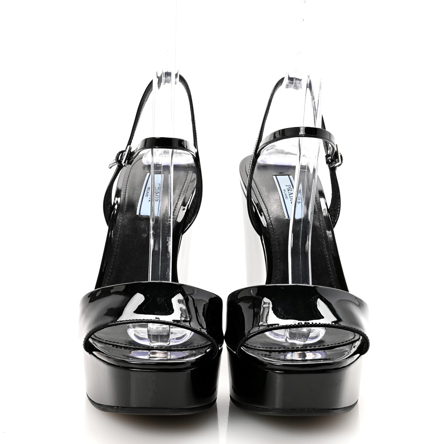 Vernice Platform Wedge Sandals 38.5 Black