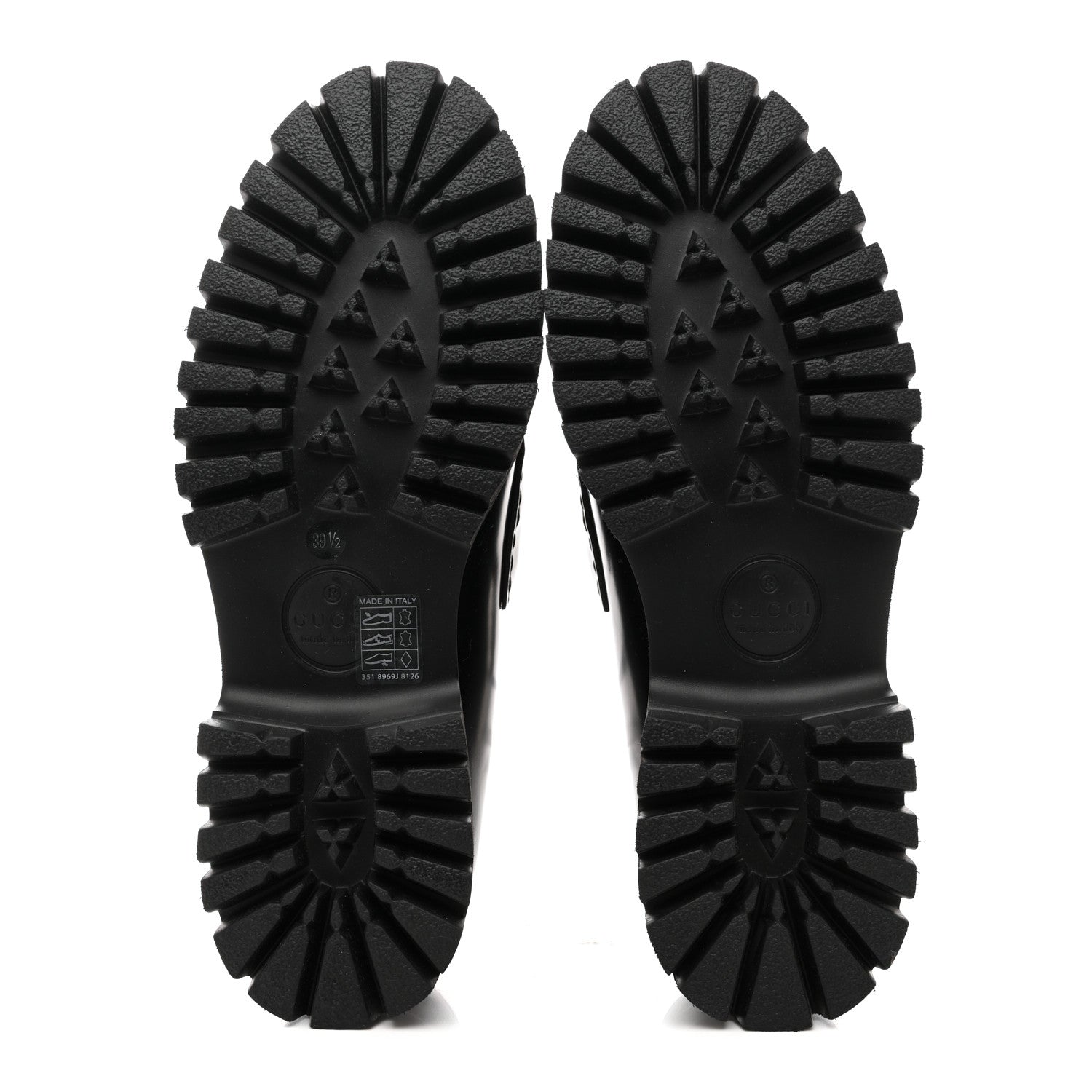 Cordovan Lux Womens Horsebit 45mm Platform Loafers 39.5 Black