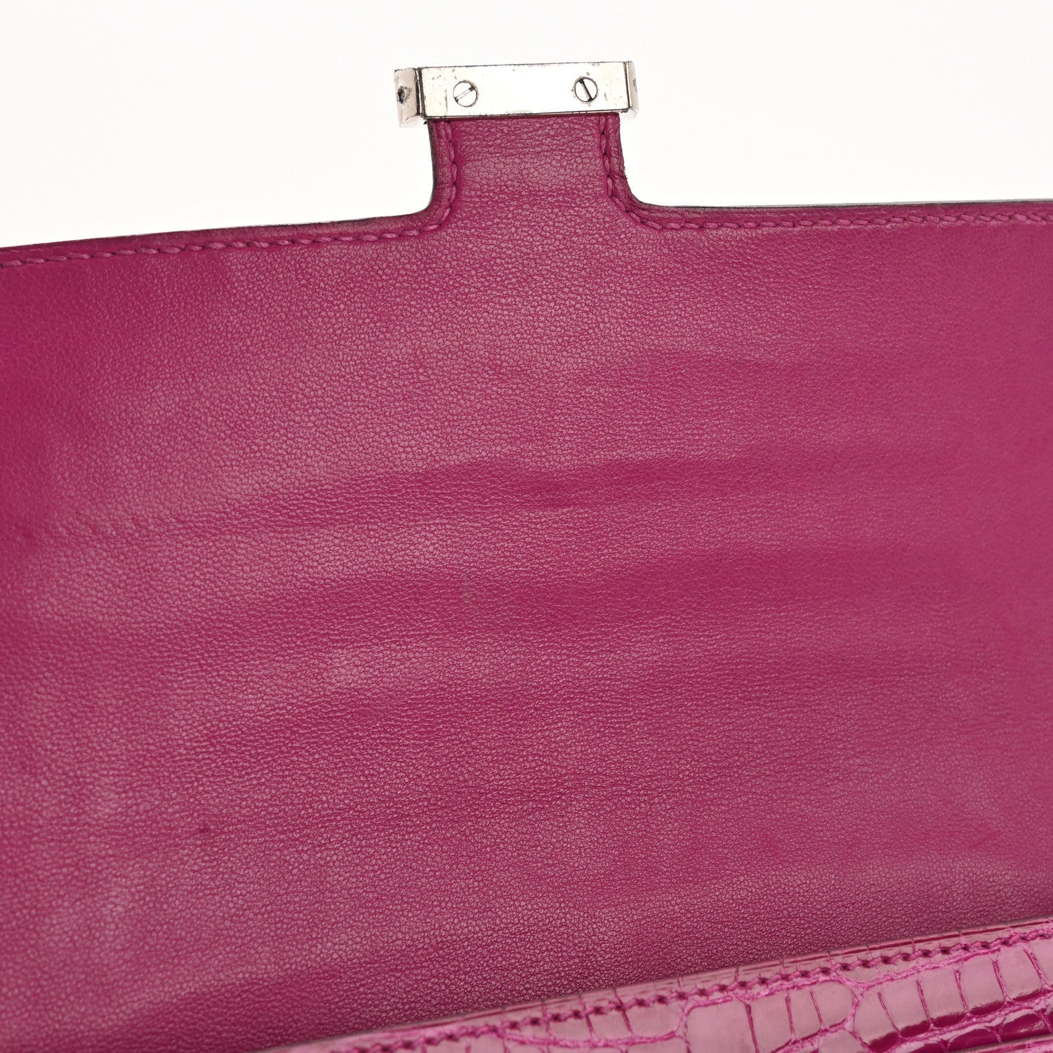 Shiny Alligator Constance Long Wallet Rose Scheherazade