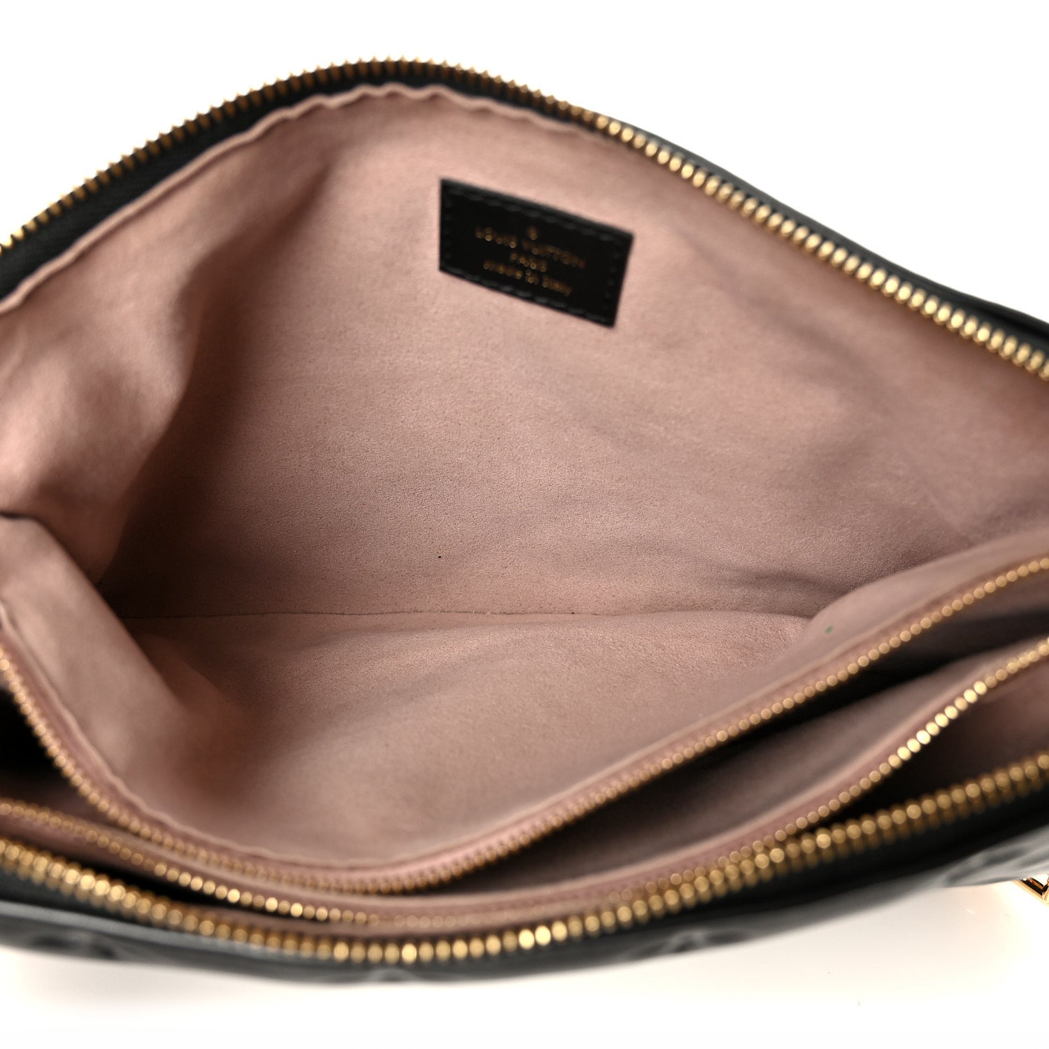 Lambskin Embossed Monogram Coussin PM Black