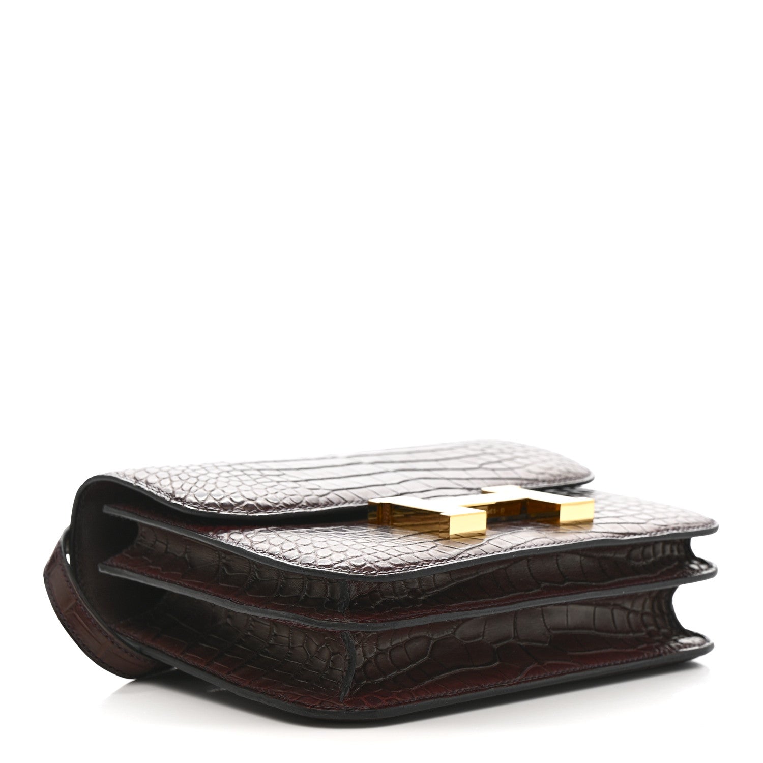 Matte Alligator Constance 18 Rouge Sellier