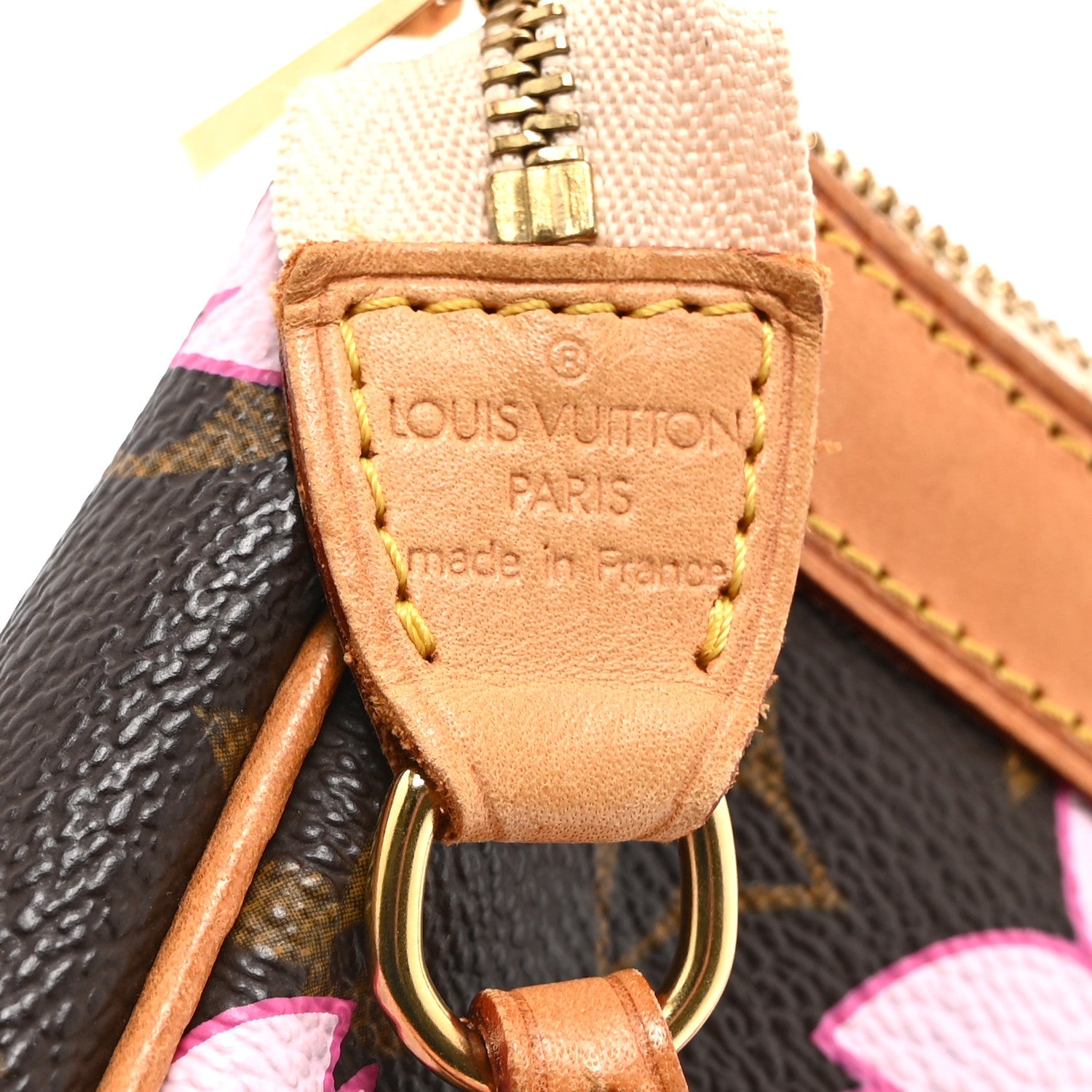 Monogram Cherry Blossom Pochette Accessories Brown