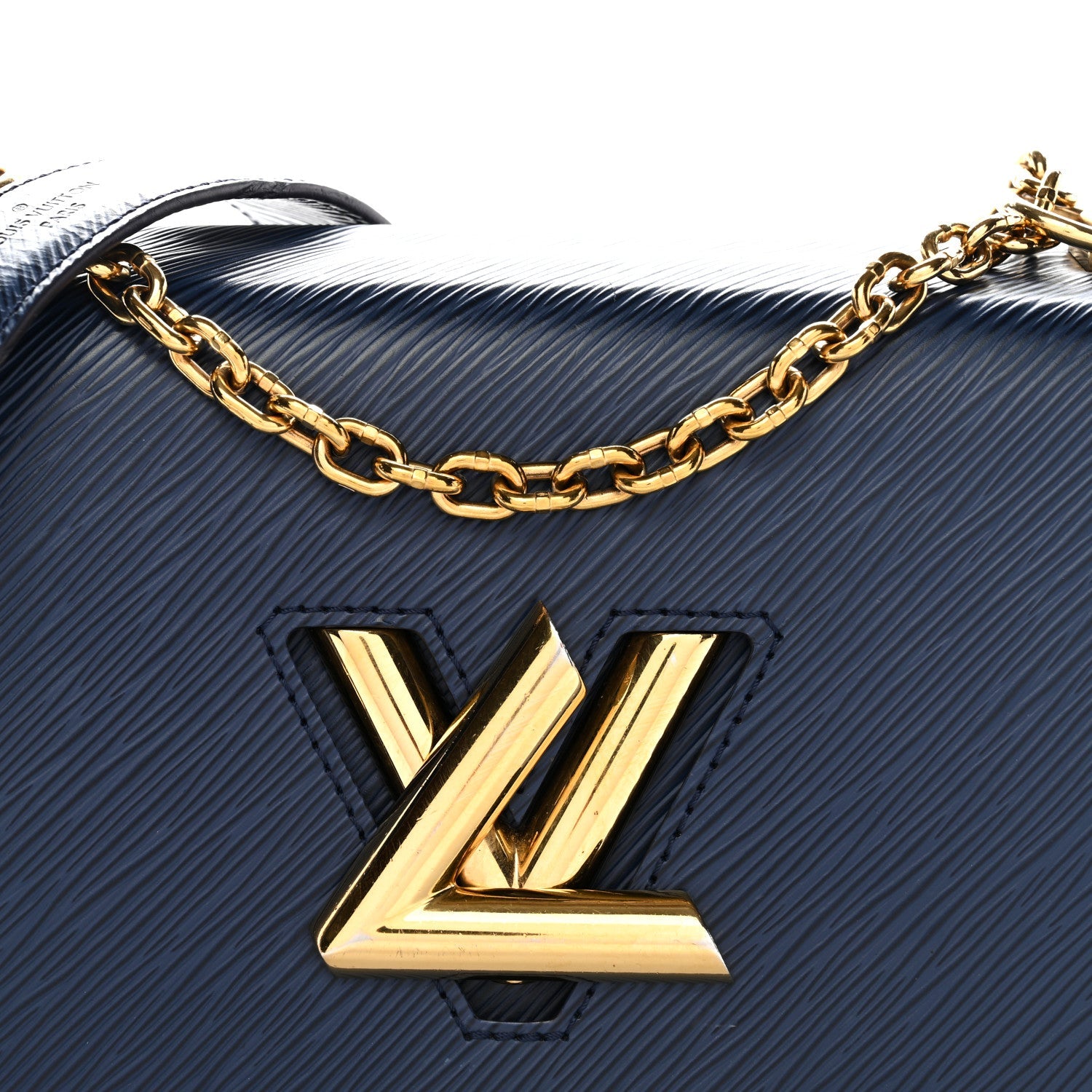Epi Twist Shoulder Bag MM Indigo