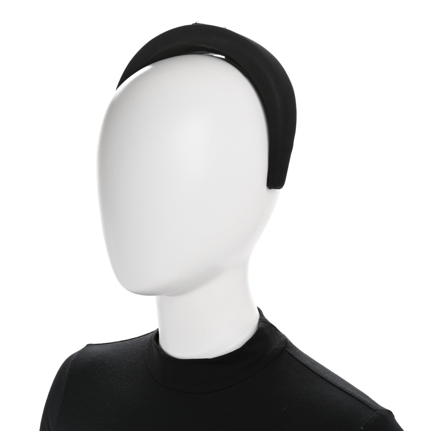 Re-Nylon Metal Triangle Logo Headband Black
