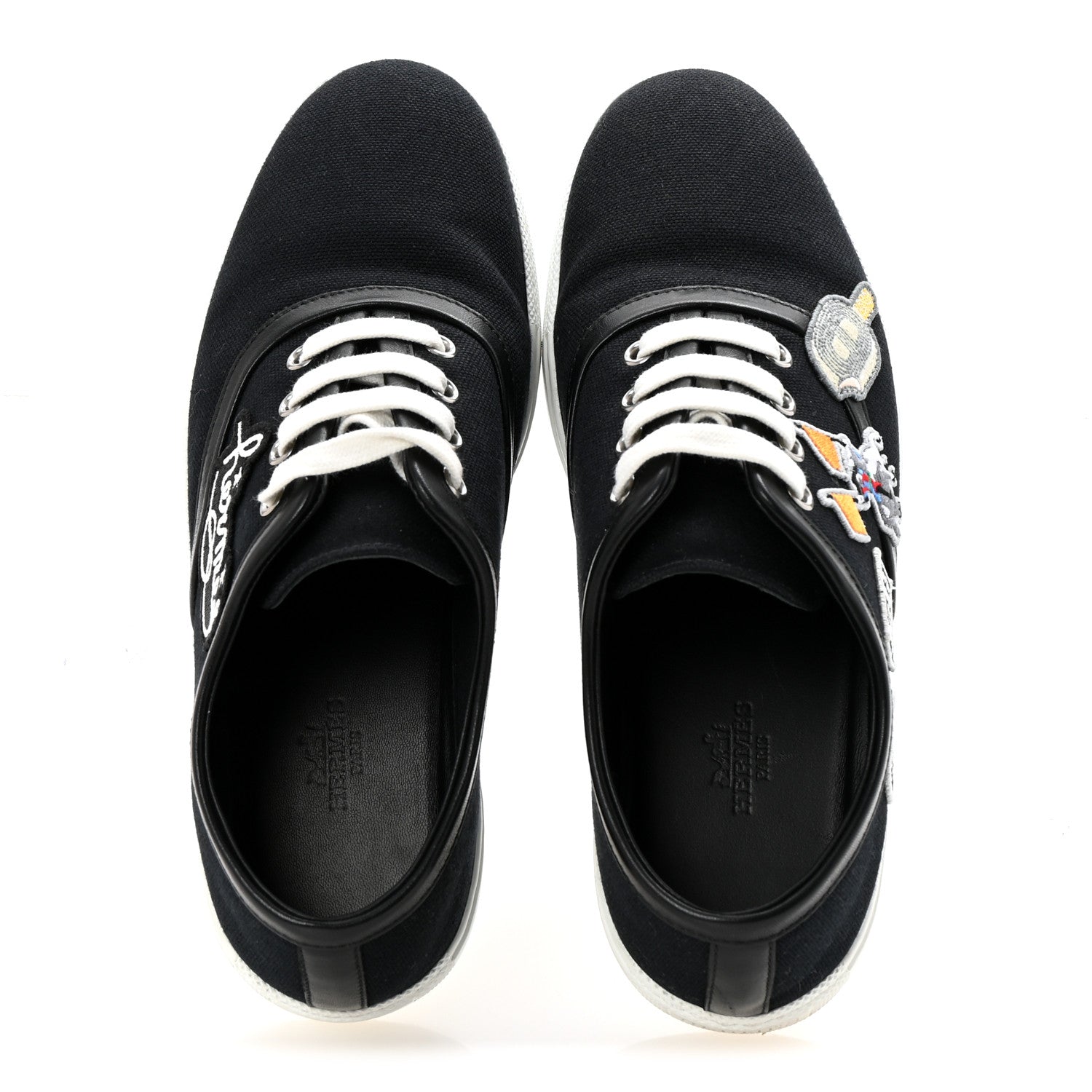 Canvas Embroidered Innocent Sneakers 37 Black