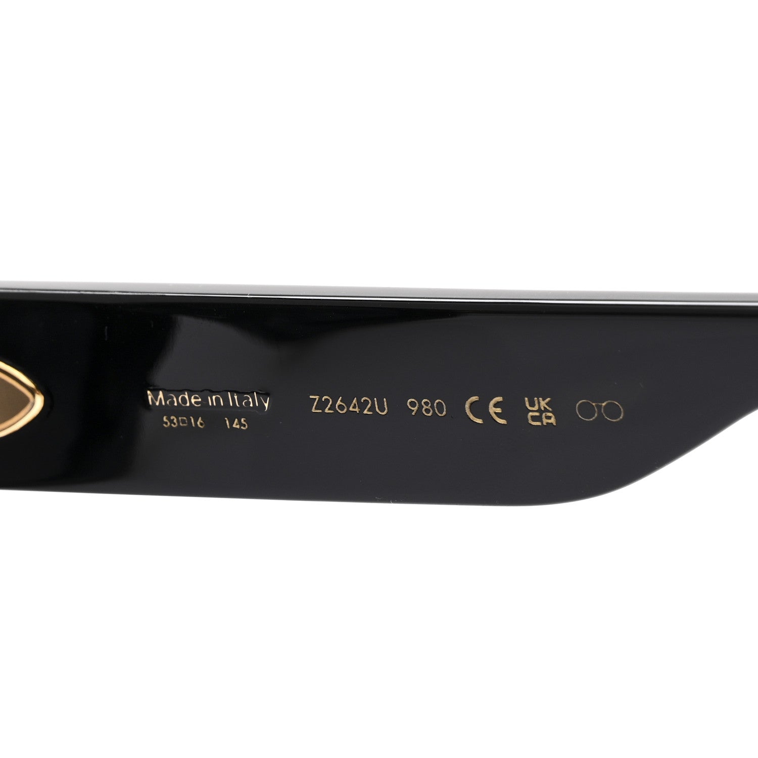 Acetate LV Circle Large Cat Eye Sunglasses Z2642U Black