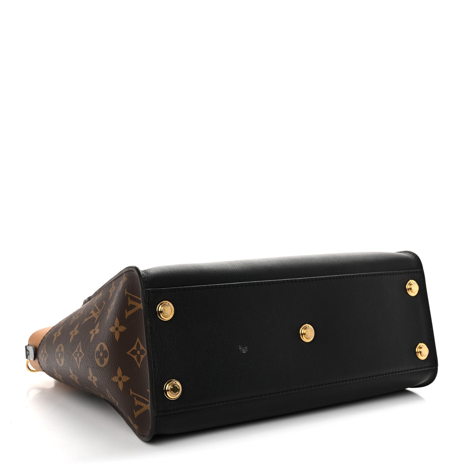 Calfskin Monogram On My Side MM Black