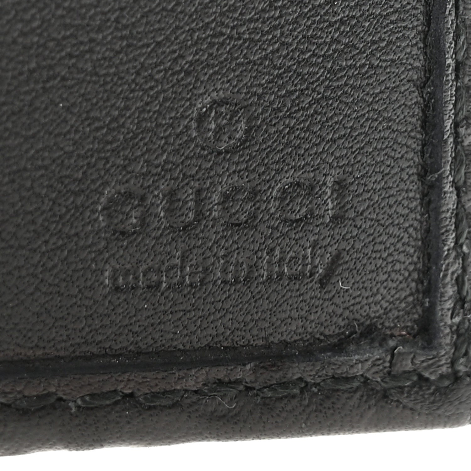 Guccissima Passport Case Black