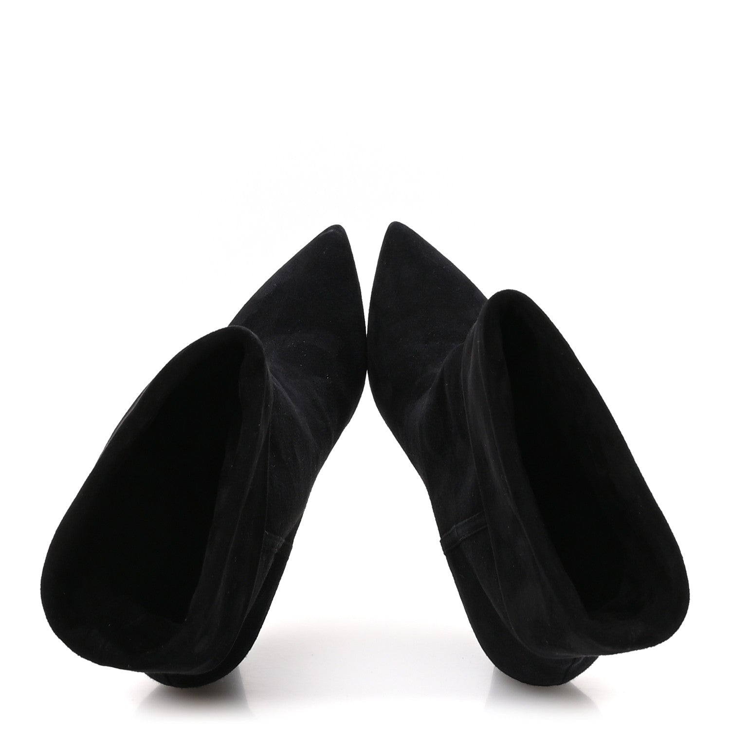 Kid Scamosciato Niki 85 Wedge Booties 38.5 Black