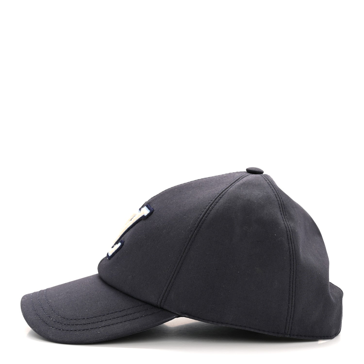 Cotton LV Signature Cap M Bleu Marine