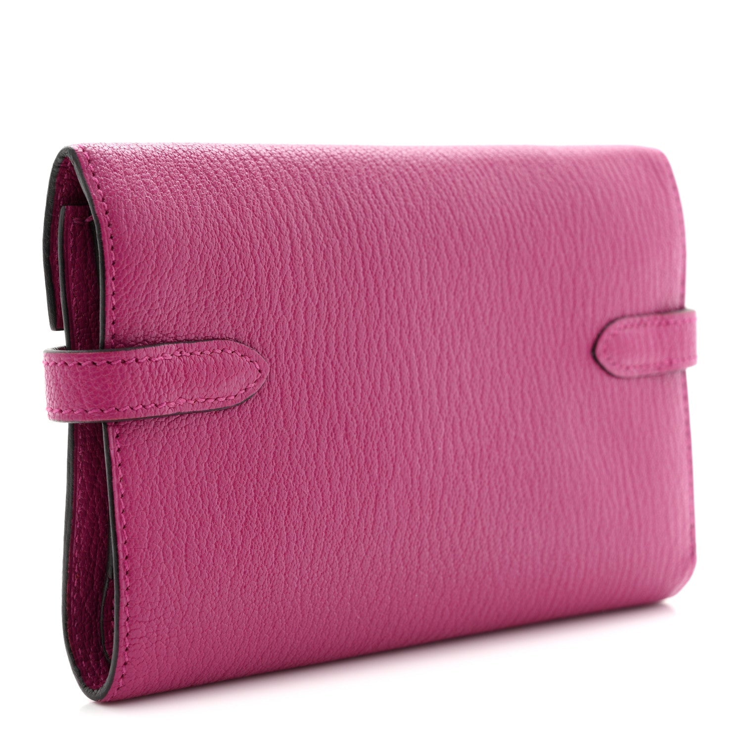Chevre Mysore Medium Kelly Wallet Fuchsia