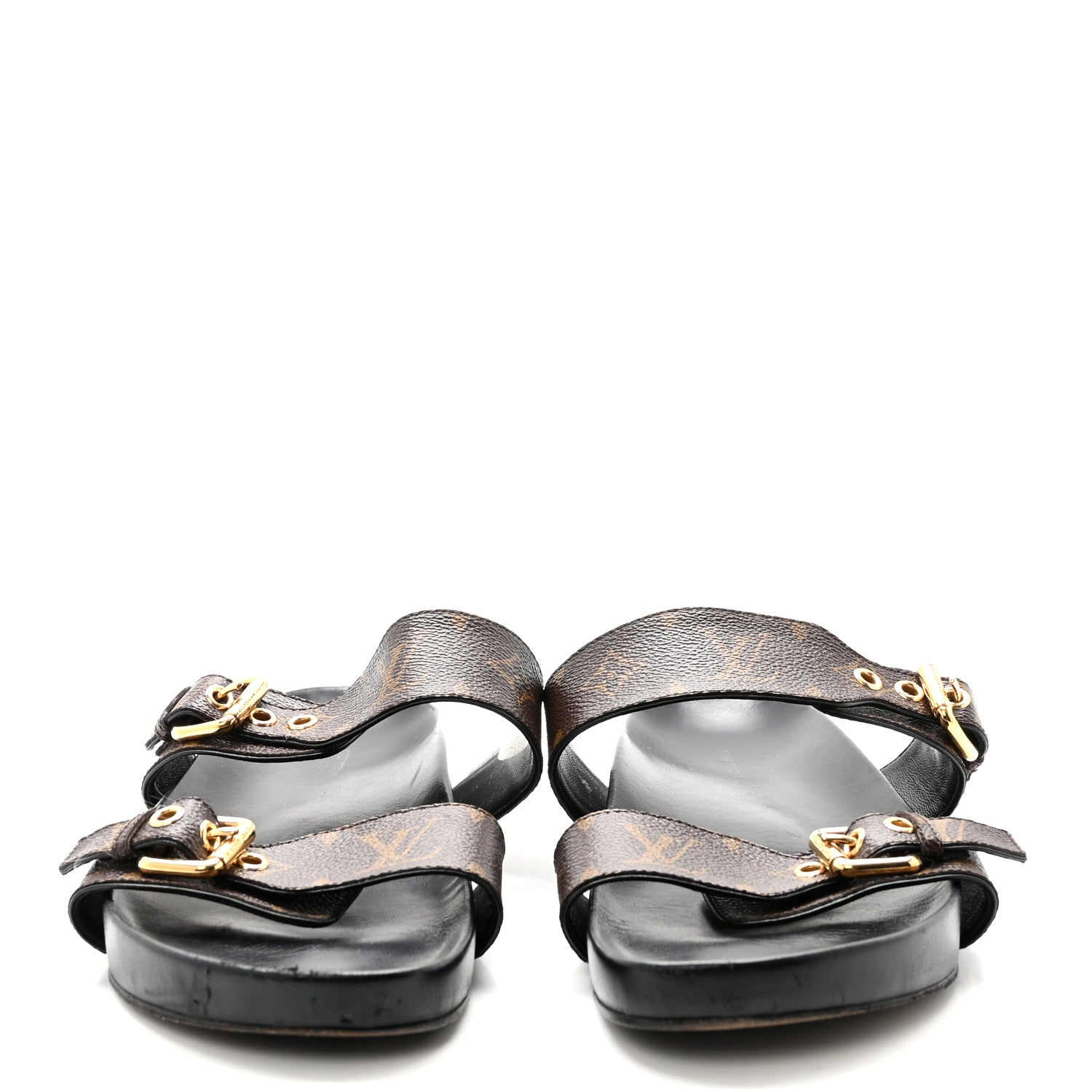 Monogram Bom Dia Mule Sandals 40 Black