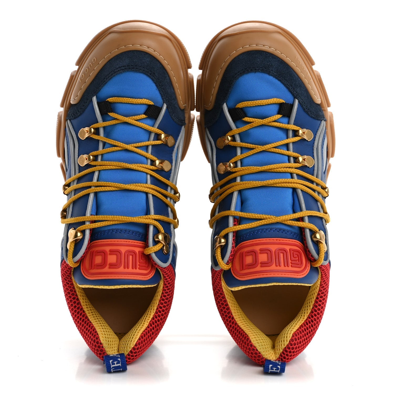 X SEGA Nylon Suede Calfskin Mens Flashtrek Sneakers 7 Bright Splash