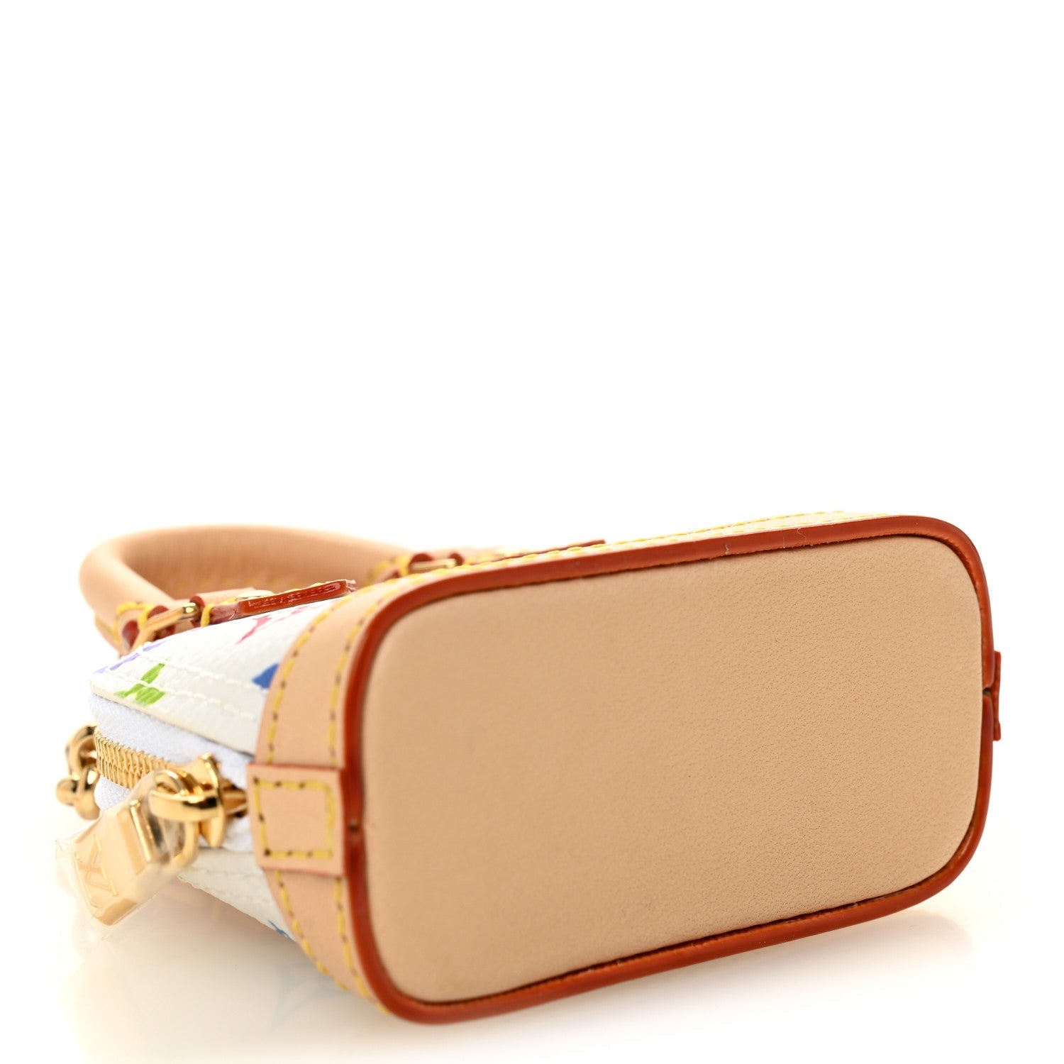 LV x TM Monogram Multicolor Micro Alma Bag Charm White