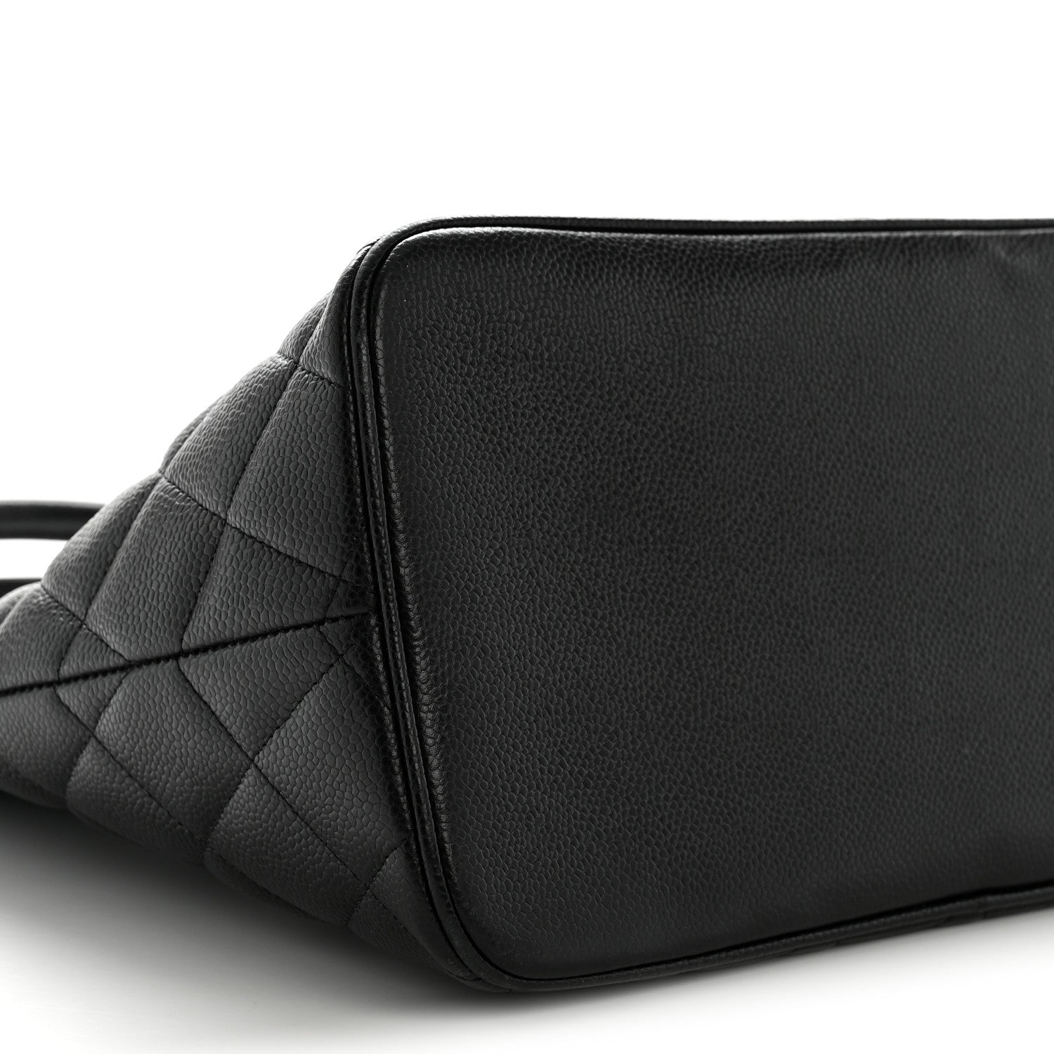Caviar Quilted Medallion Tote Black