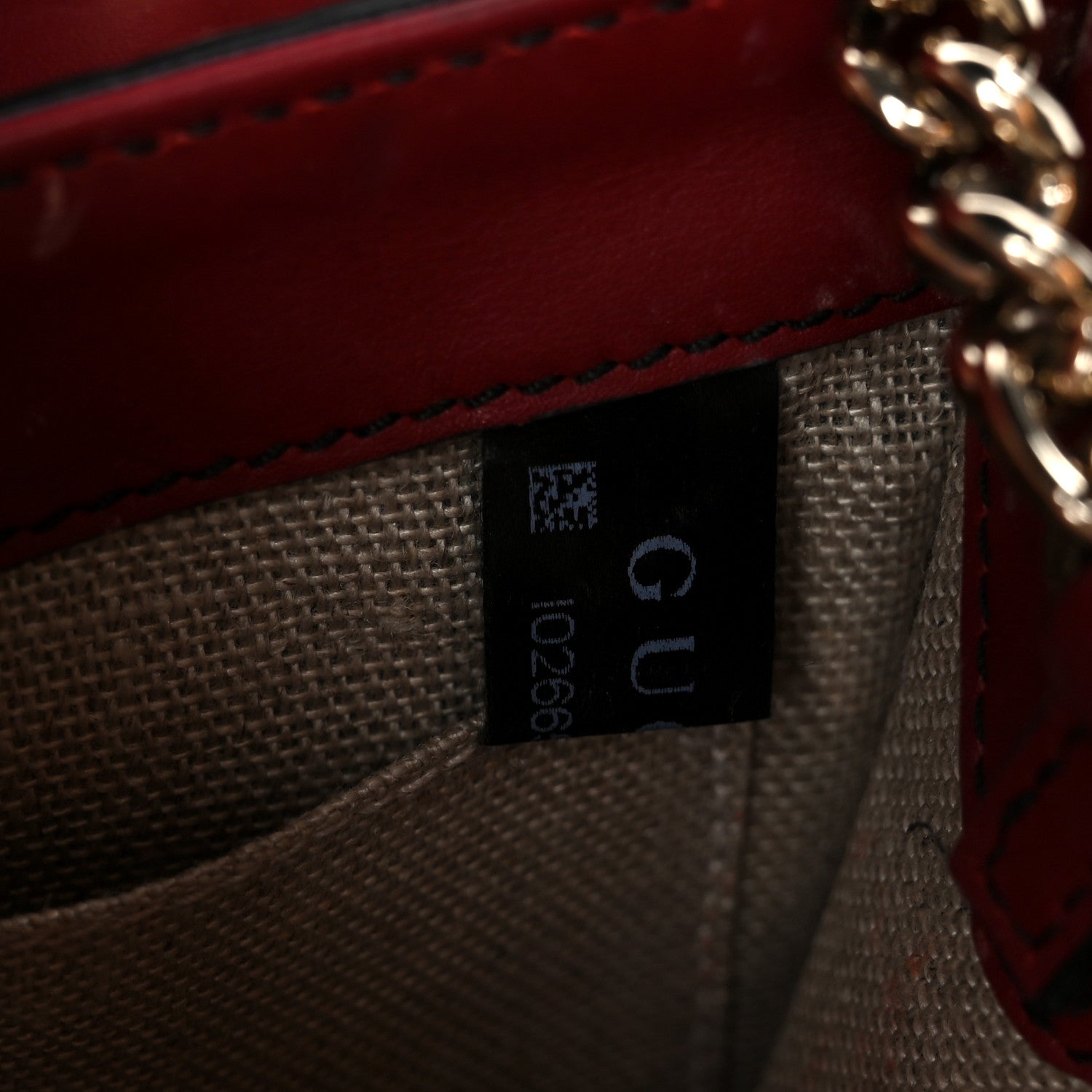 Soft Microguccissima Mini Emily Chain Shoulder Bag Rosso