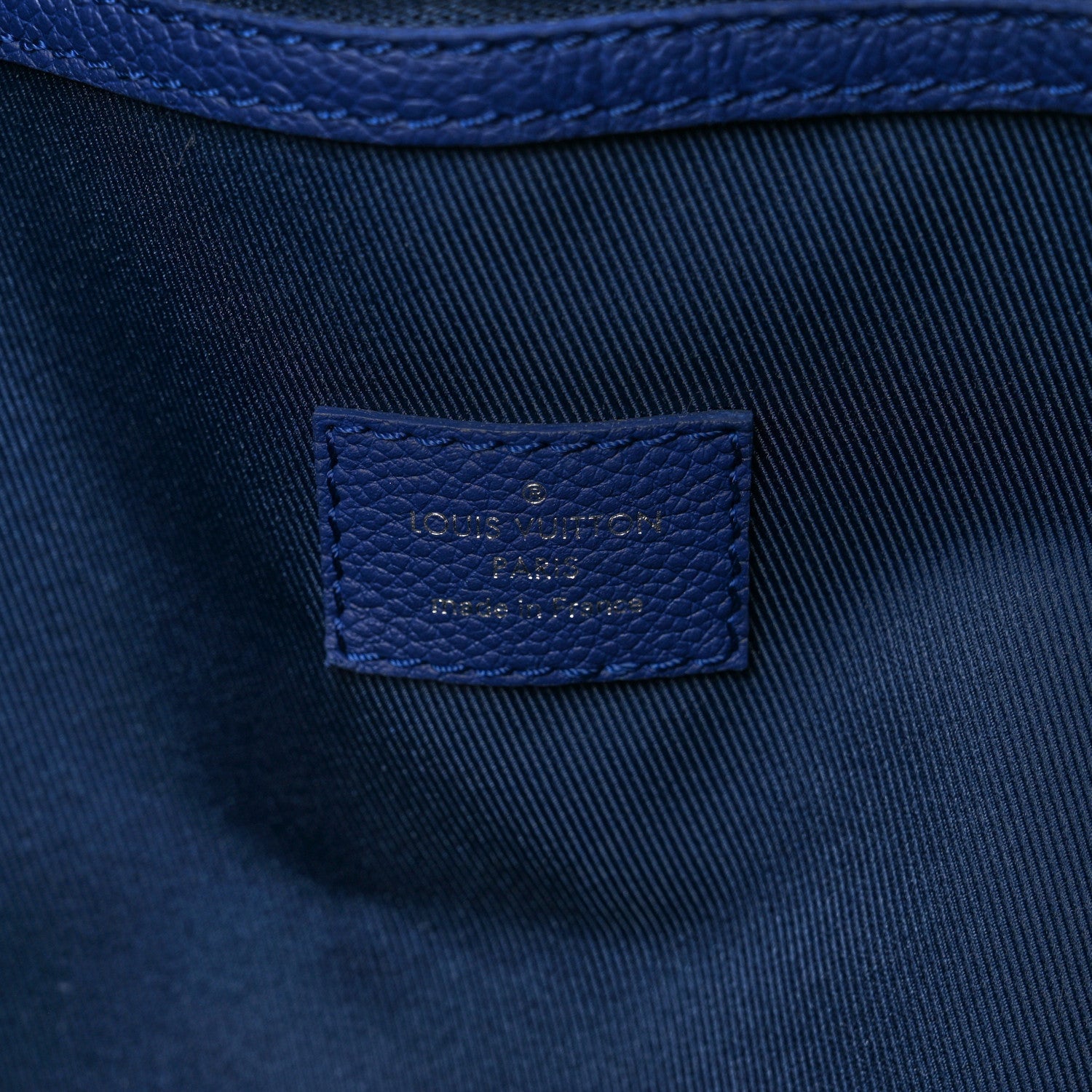 Cowhide Monogram Bandana Keepall Bandouliere 50 Blue