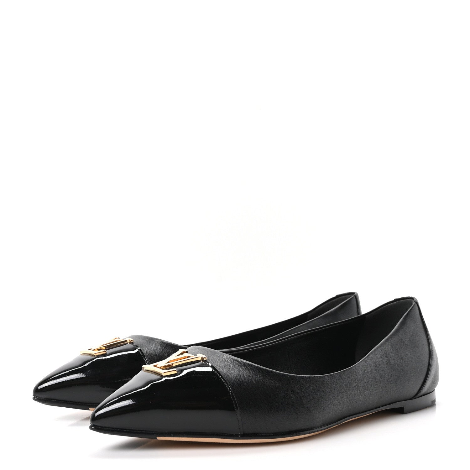 Lambskin Capucines Flat Ballerinas 36.5 Black