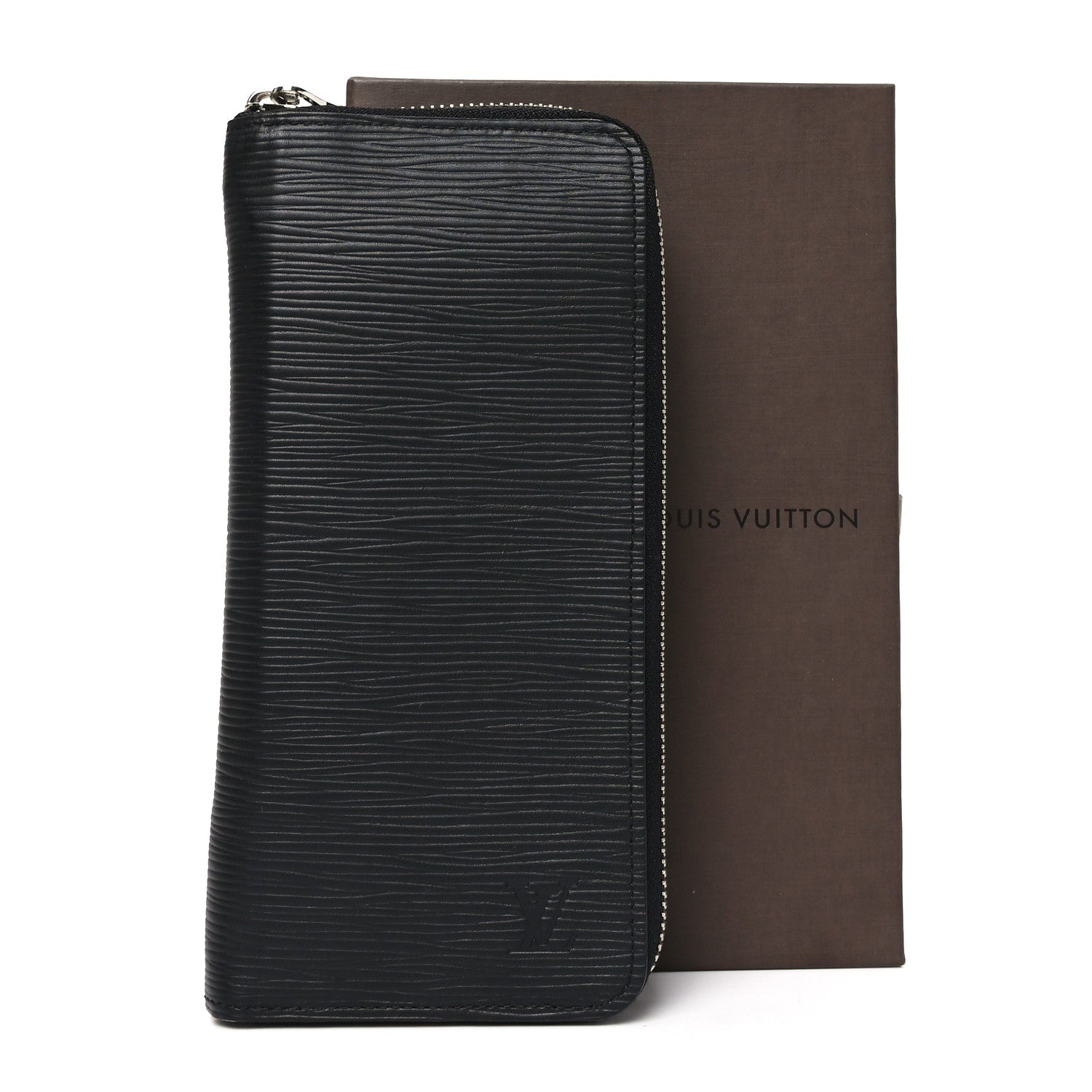 Epi Zippy Vertical Wallet Black