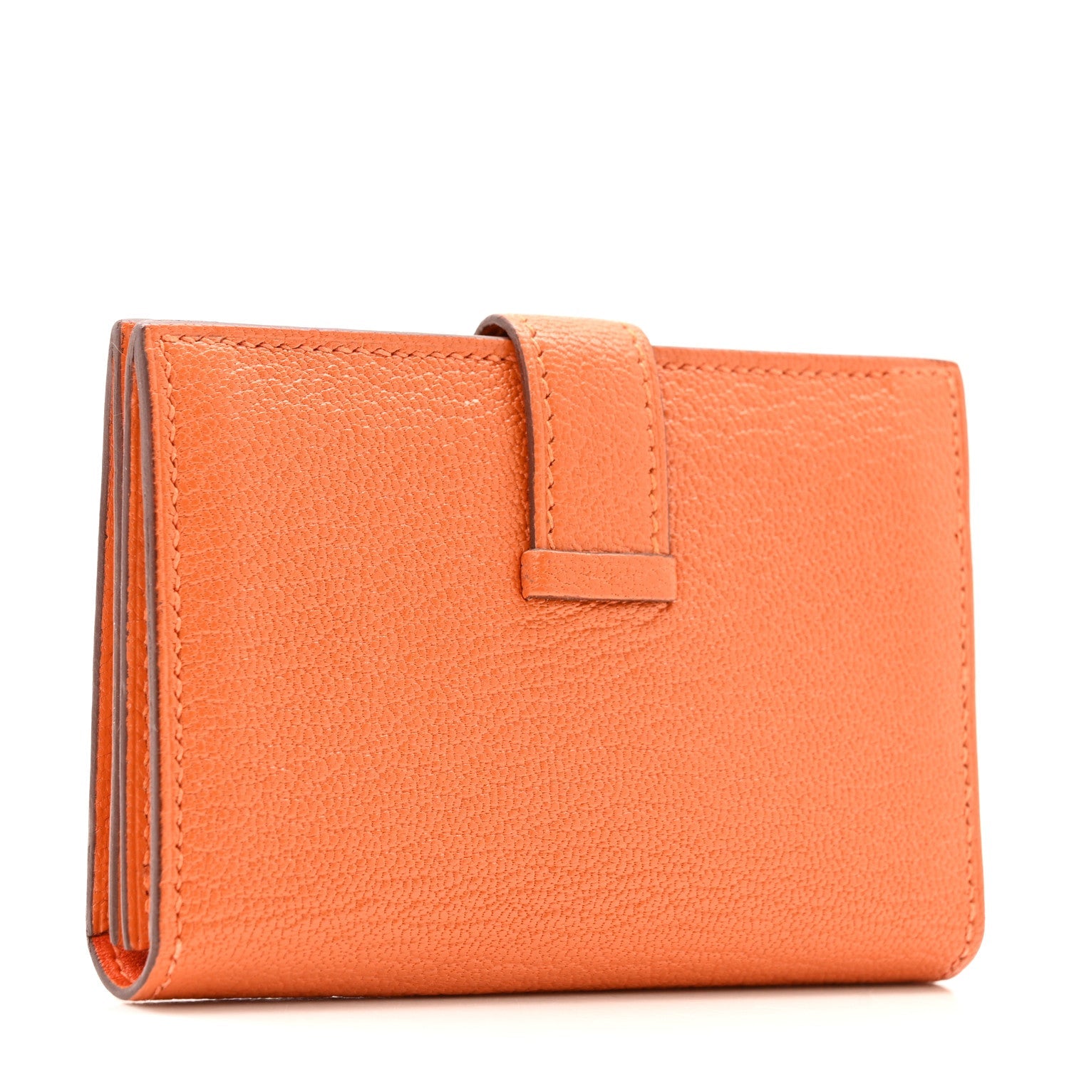 Chevre Mysore Bearn Card Holder Wallet Orange