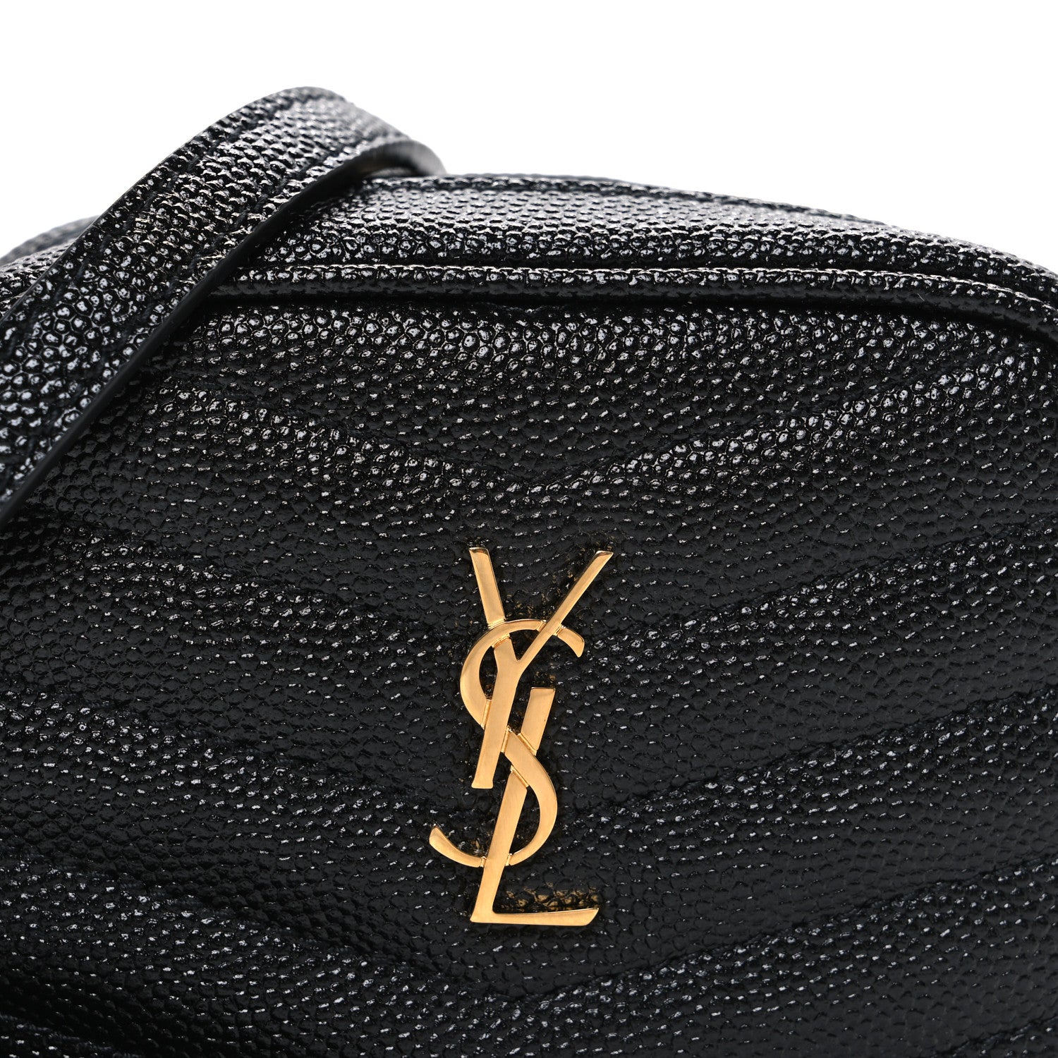Grain De Poudre Matelasse Monogram Baby Lou Camera Bag Black