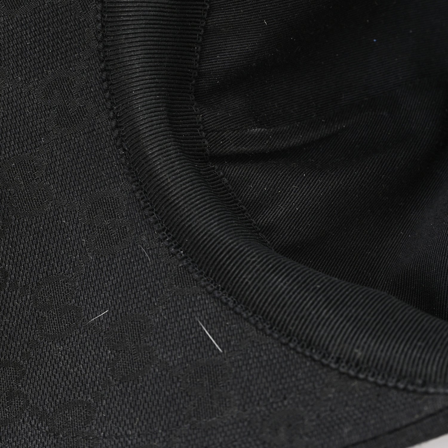 Monogram Textured Dollar Calfskin Zeno Baseball Hat XL Black