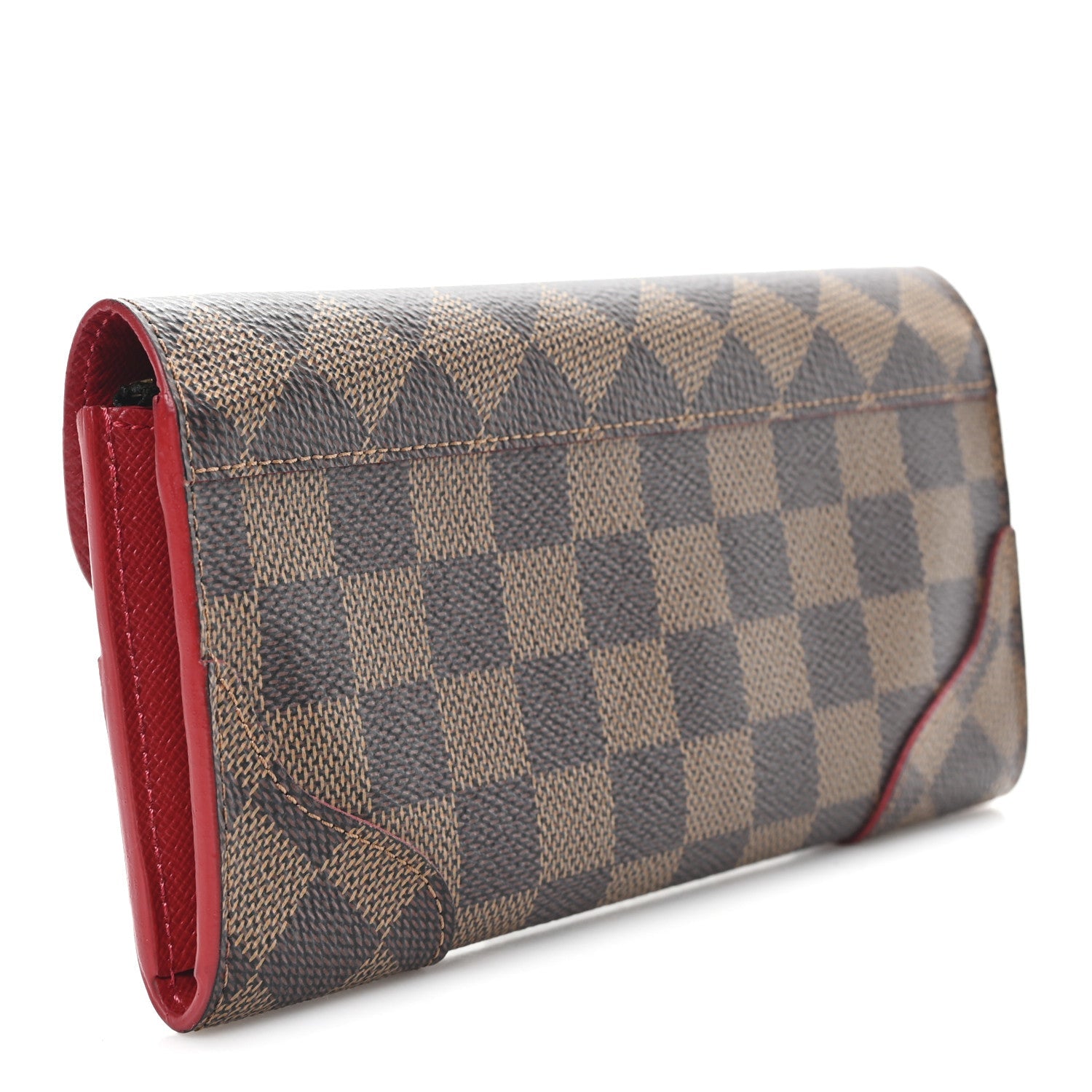 Damier Ebene Caissa Wallet Cherry