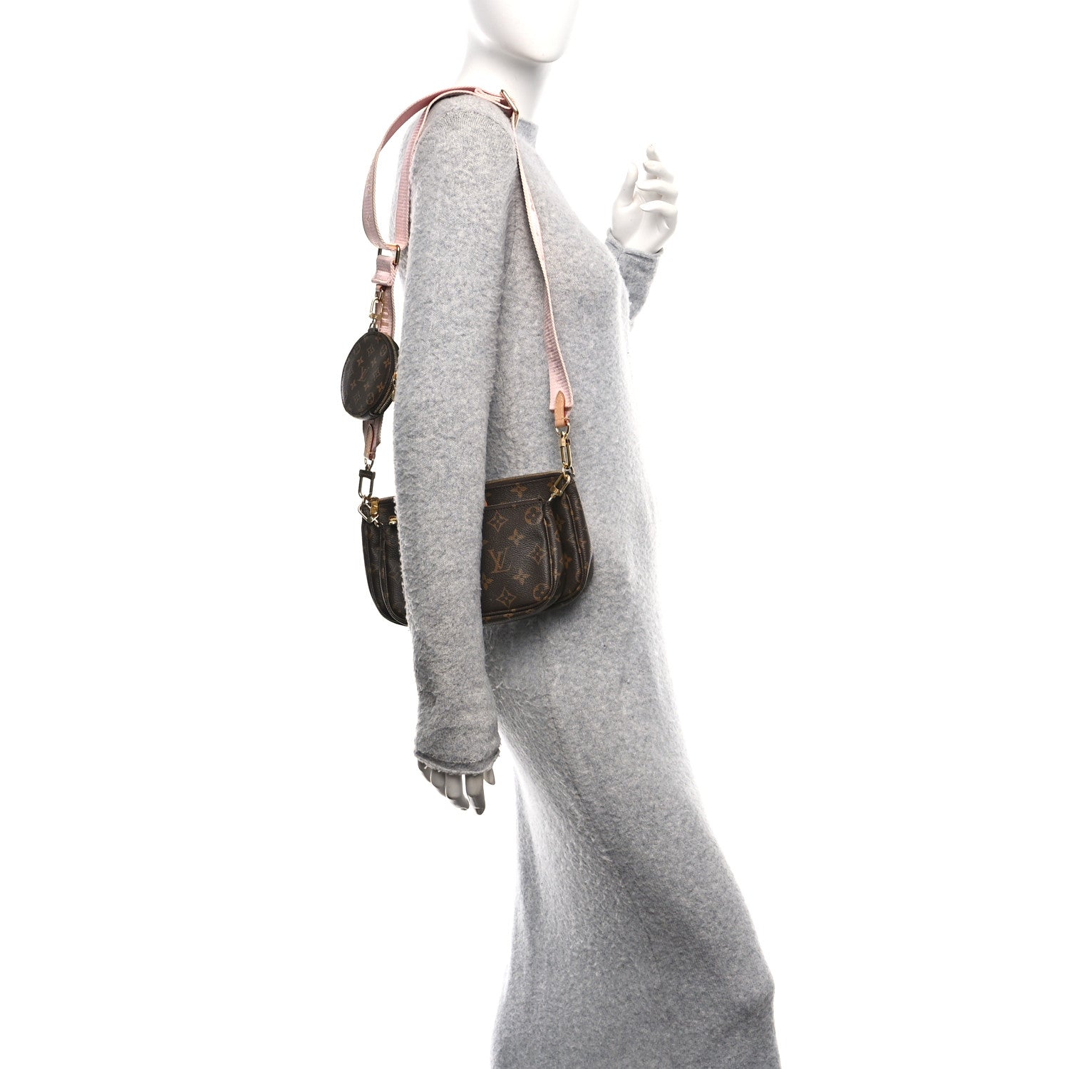 Monogram Multi Pochette Accessories Rose Clair