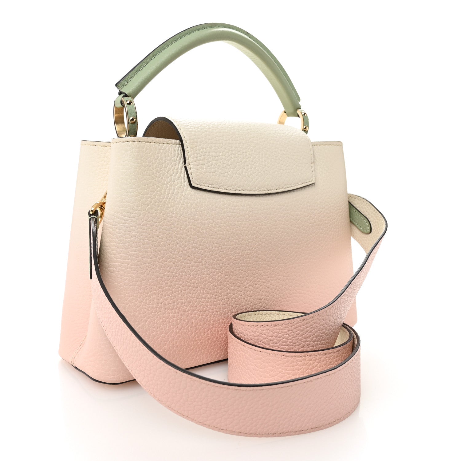Taurillon Gradient Capucines BB Creme Rose Jade