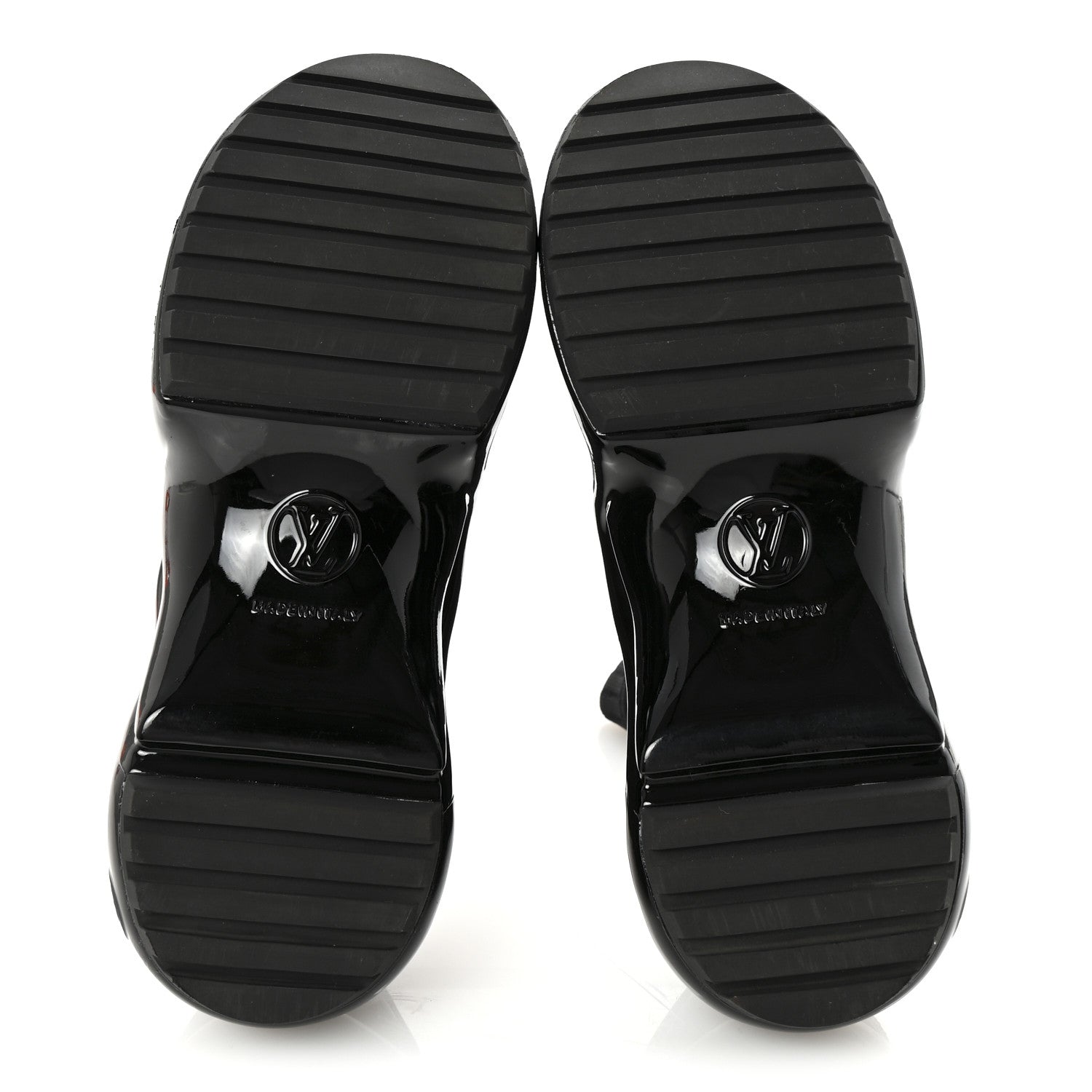 Stretch Textile Patent LV Archlight Sneaker Boots 35 Black