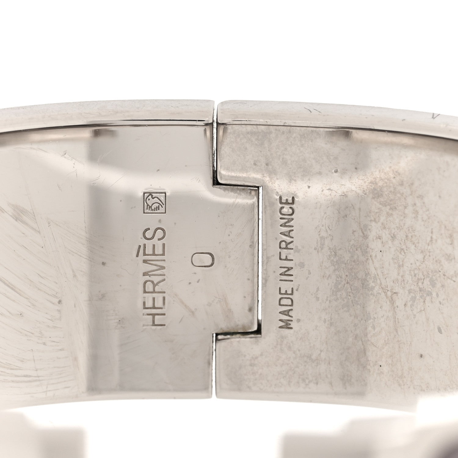 Enamel Wide Clic Clac H Bracelet PM Marron Glace