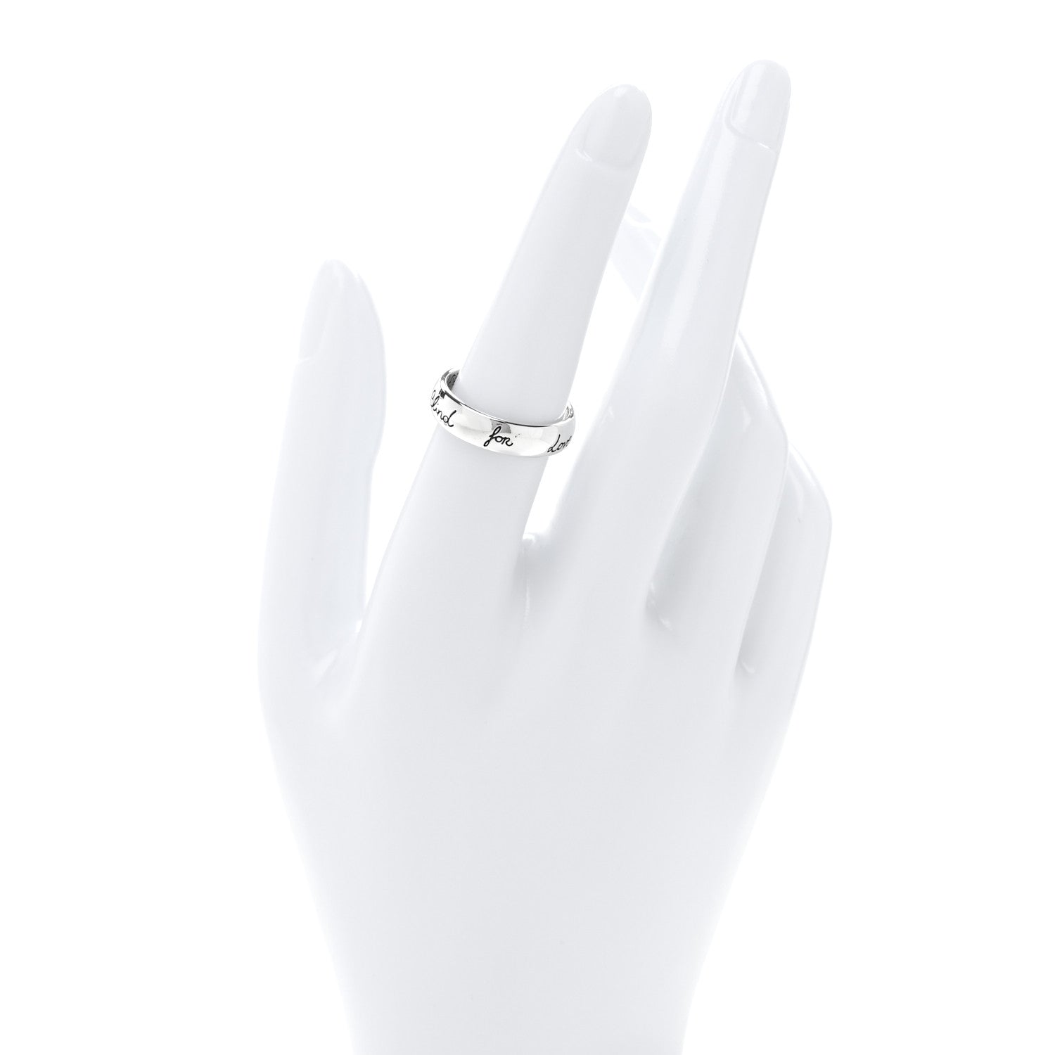 Sterling Silver Blind for Love Band Ring 55 7.25
